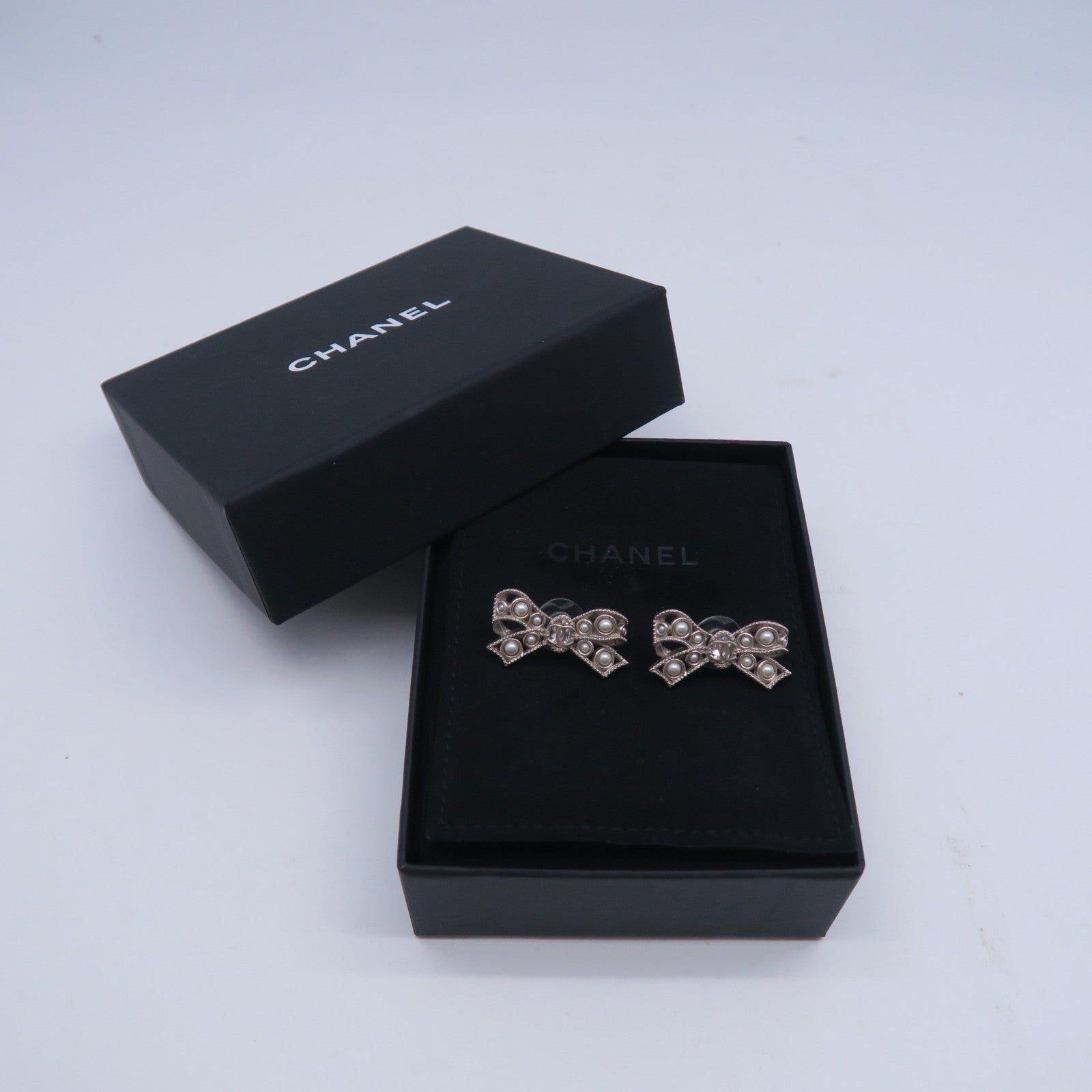 CHANEL 金屬Earring耳環銀色