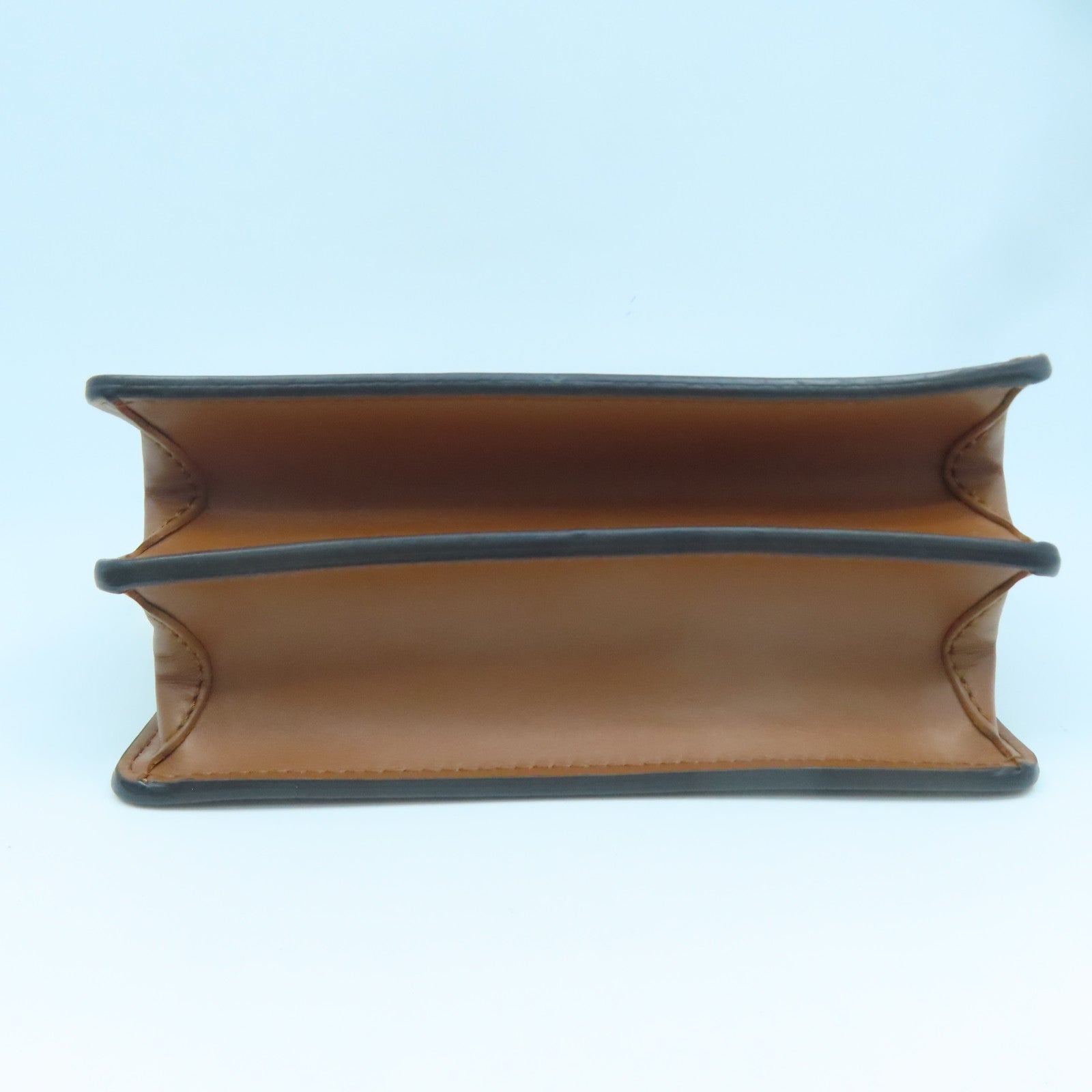 LOUIS VUITTON Monogram Mini Pauphine Gold Buckle Shoulder Bag Brown