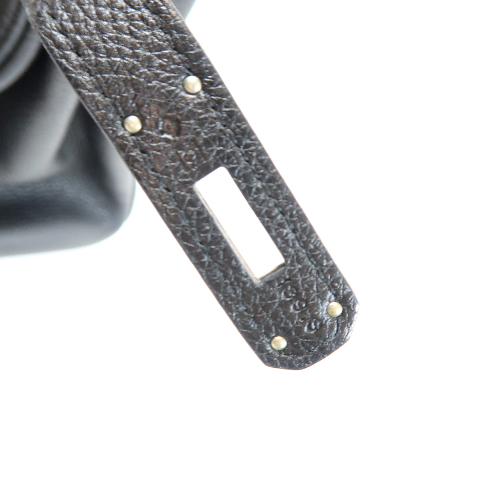 HERMES Togo皮革Birkin 35銀扣手挽袋Noir黑色
