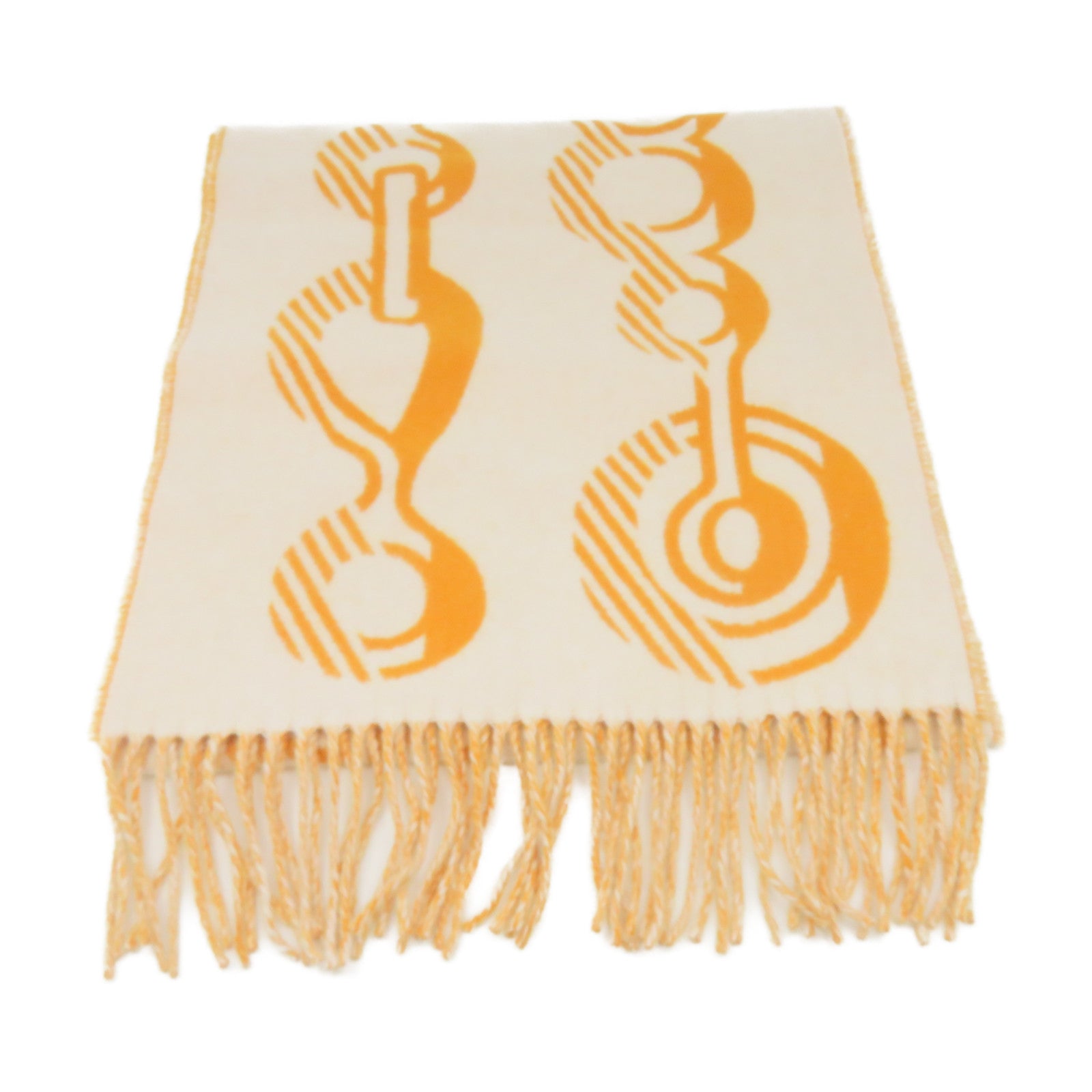 HERMES 羊毛/羊絨Scarf圍巾杏色/啡色