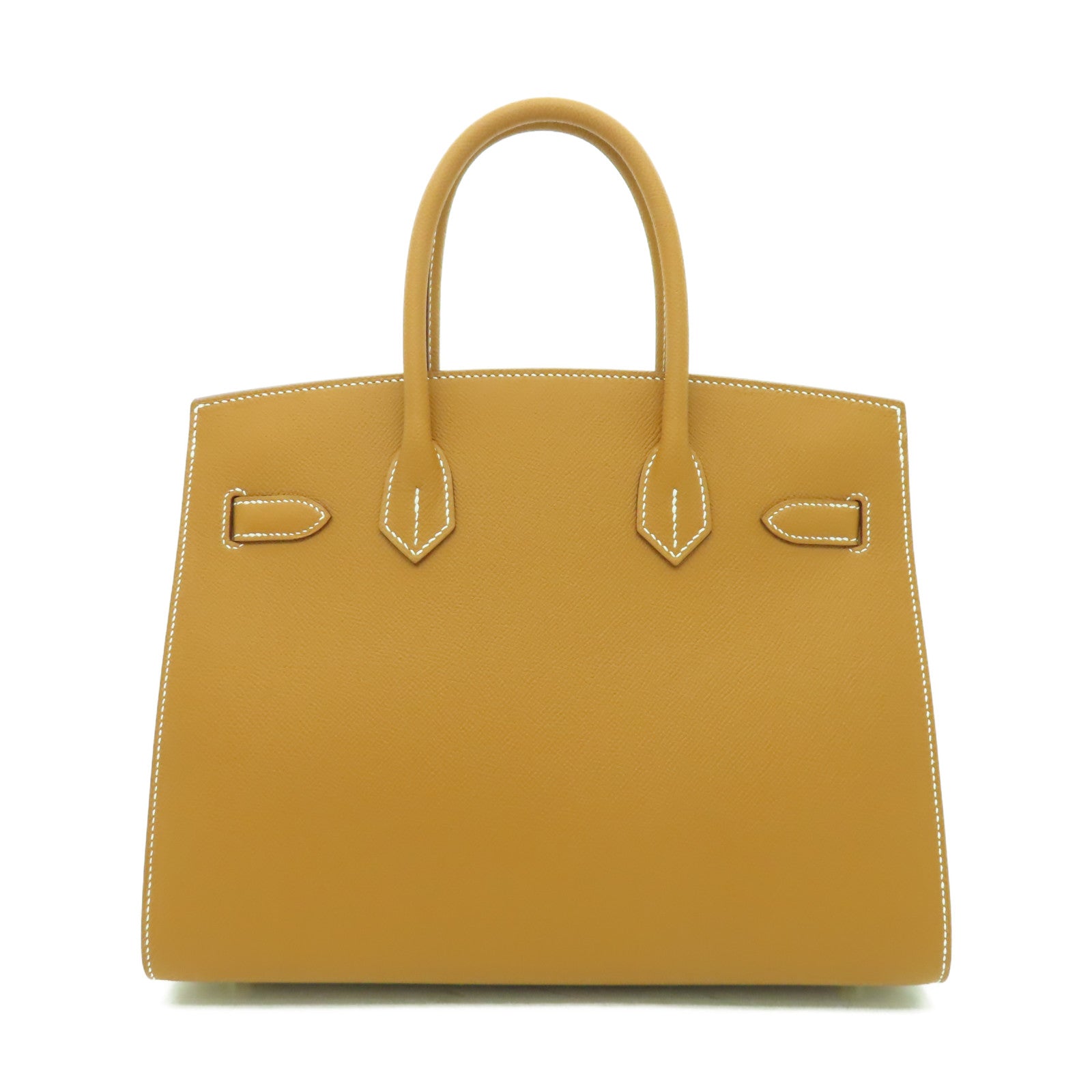 HERMES Veau Epsom皮革Birkin 30金扣手挽袋金色經典駝色
