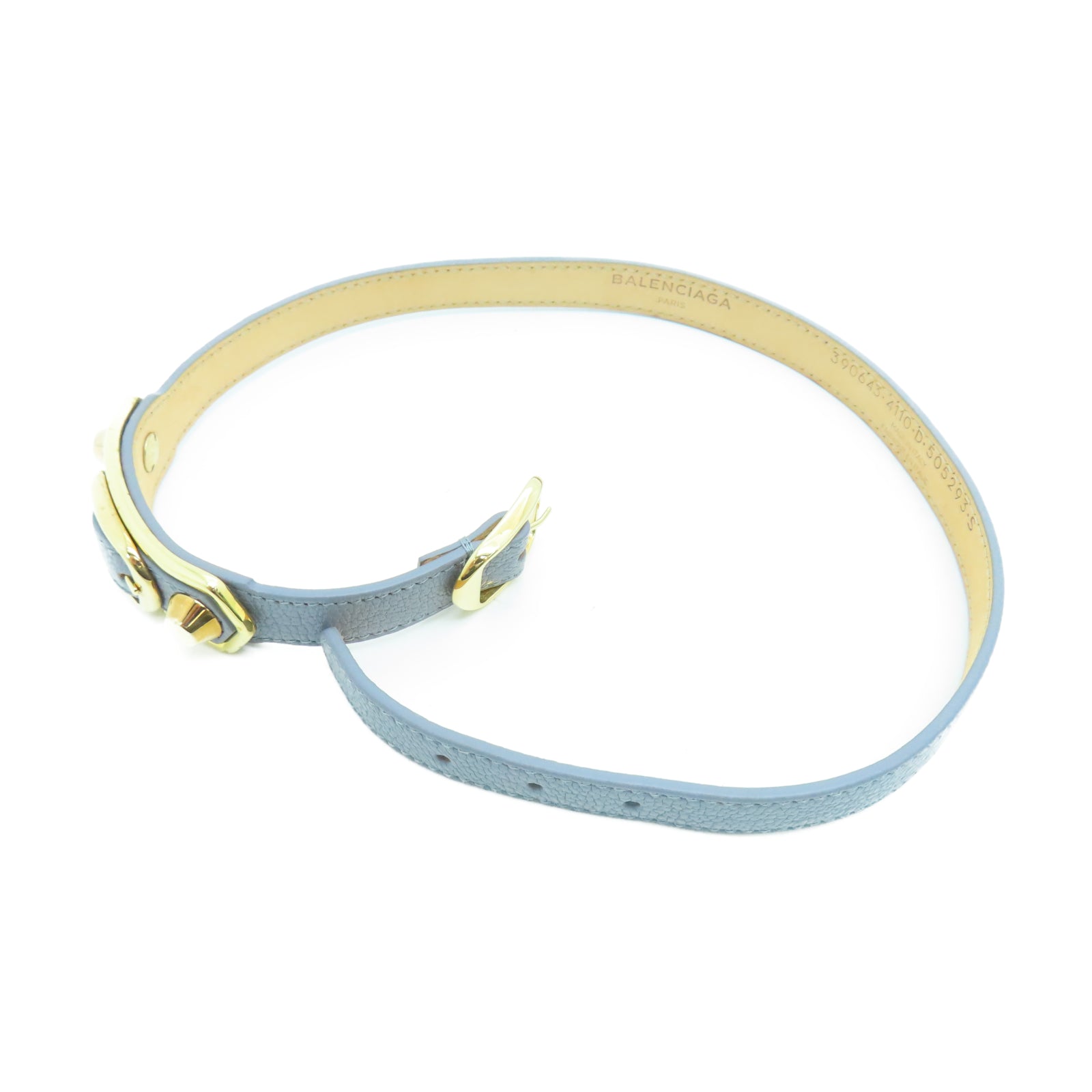 BALENCIAGA 羊皮皮革Bracelet手带灰色