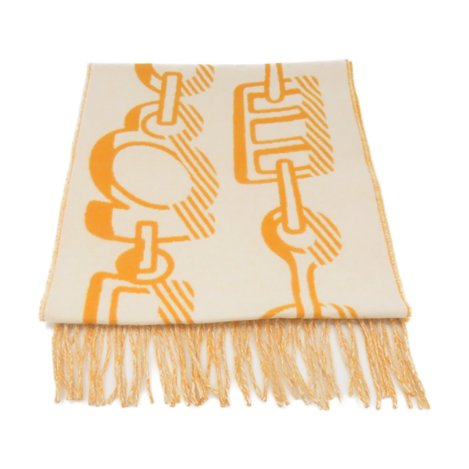 HERMES 羊毛/羊絨Scarf圍巾杏色/啡色