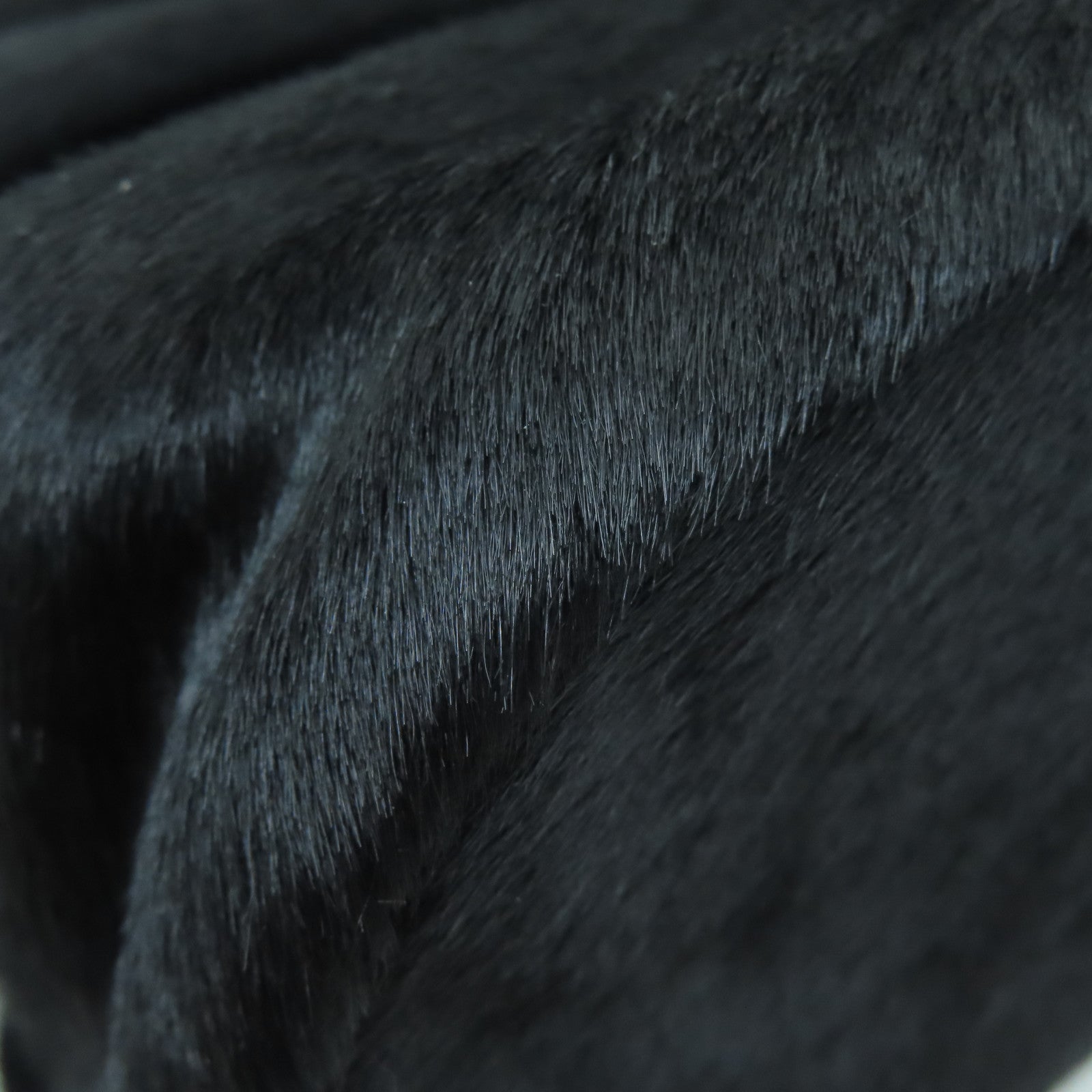CHANEL 【激减优惠】马毛Chain Shoulder银扣链带肩背袋黑色