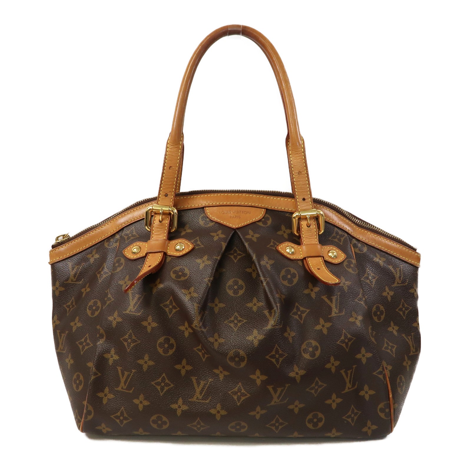 LOUIS VUITTON Monogram Tivoli GM金扣手挽袋啡色