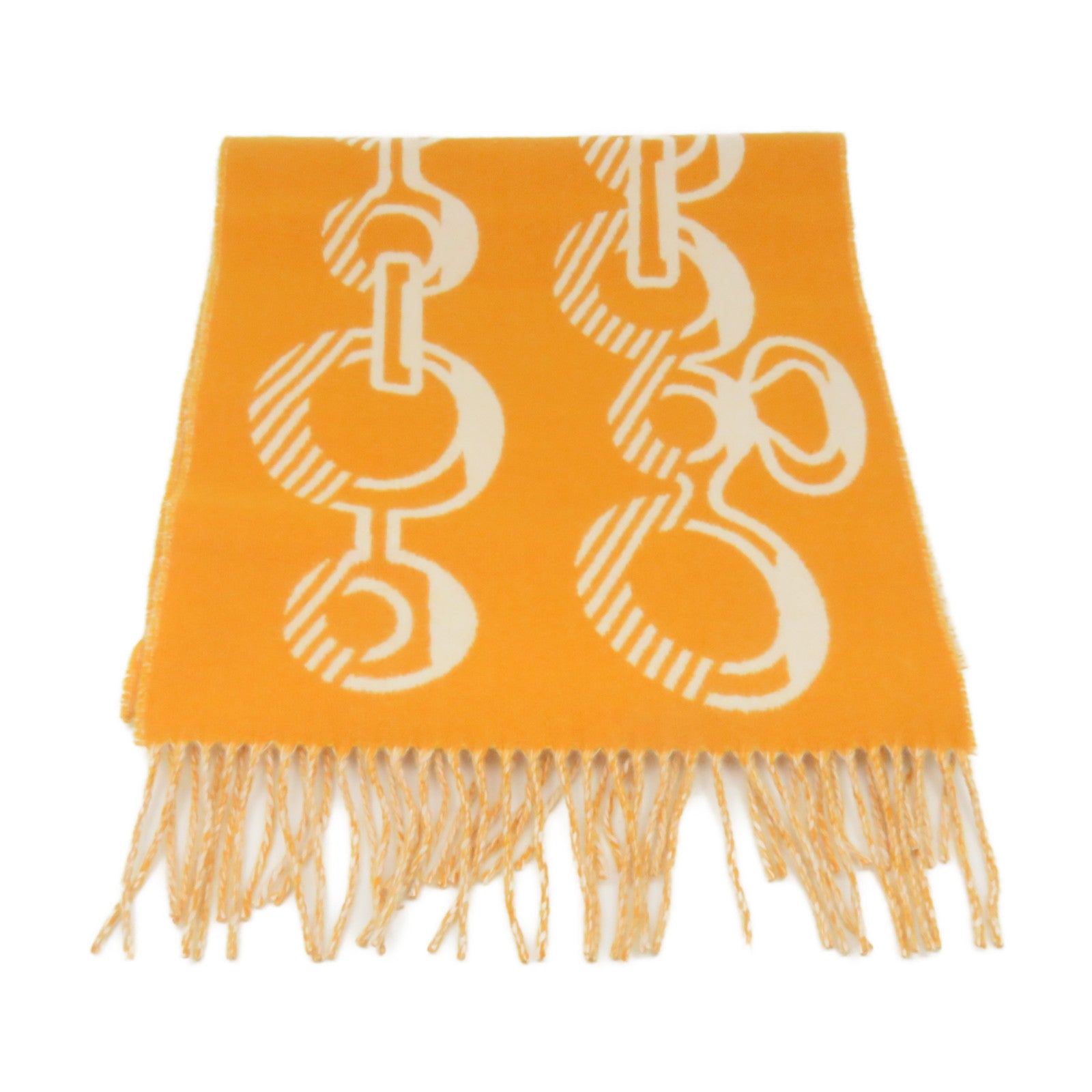HERMES 羊毛/羊絨Scarf圍巾杏色/啡色