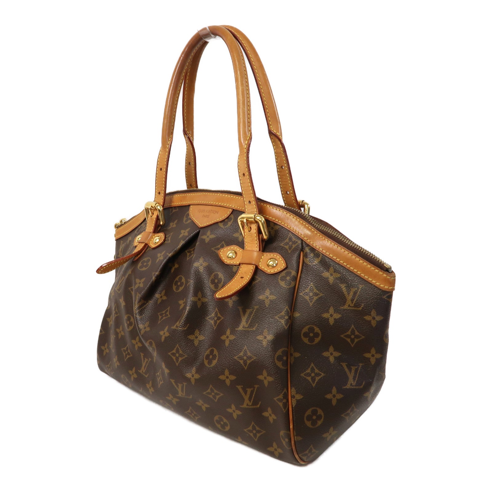 LOUIS VUITTON Monogram Tivoli GM金扣手挽袋啡色