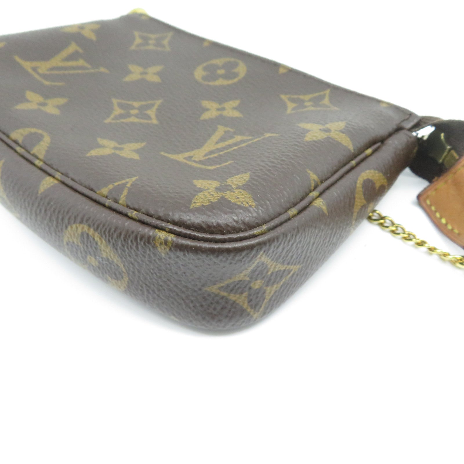 LOUIS VUITTON Monogram Pochette Access金扣手挽袋啡色