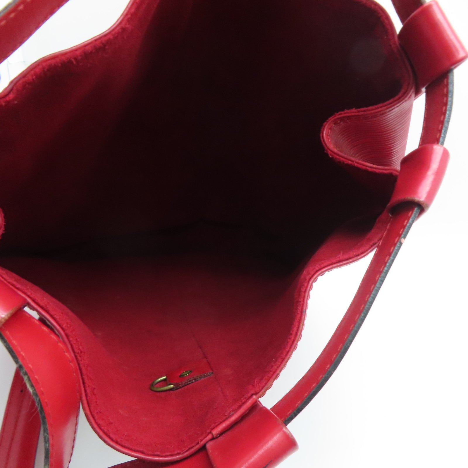 LOUIS VUITTON Epi Randene PM金扣肩背袋红色