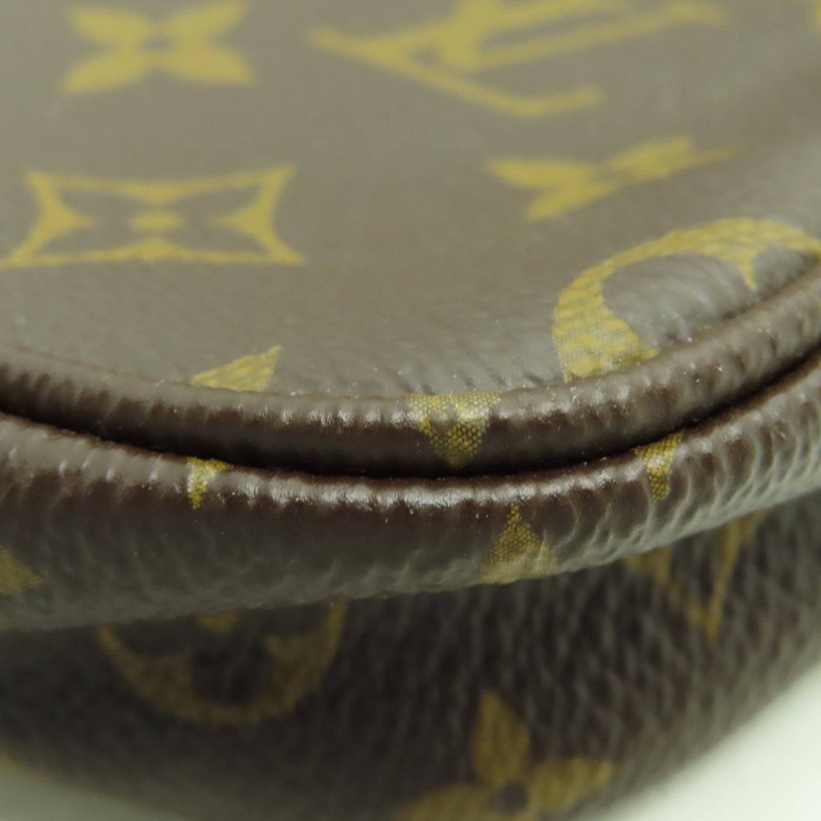 LOUIS VUITTON Monogram Multi Pochette Accessoires金扣手挽肩背兩用袋啡色