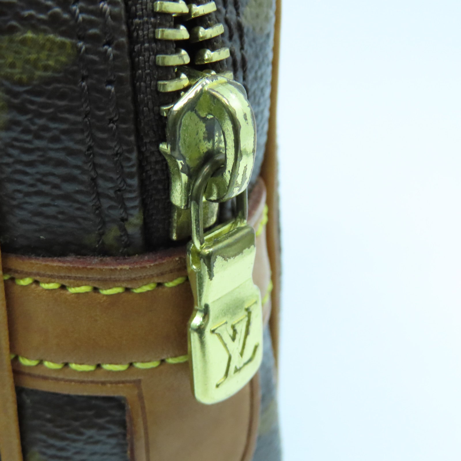 LOUIS VUITTON Monogram Pochette Marly Bandouliere金扣肩背袋啡色