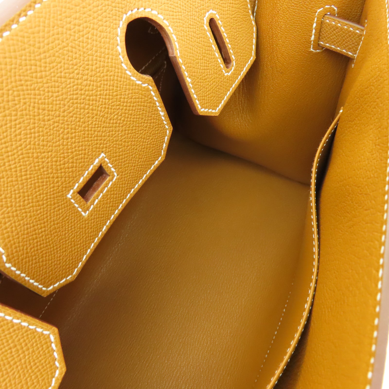 HERMES Veau Epsom皮革Birkin 30金扣手挽袋金色經典駝色