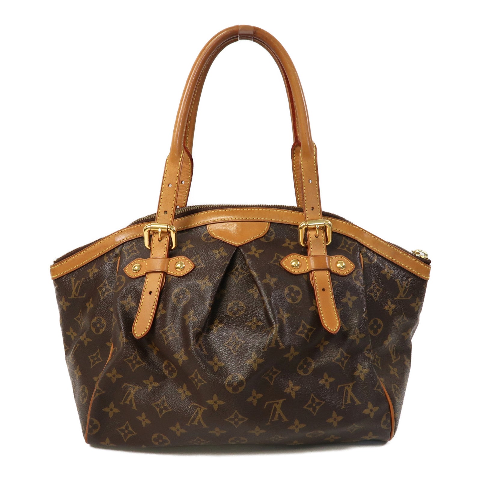 LOUIS VUITTON Monogram Tivoli GM金扣手挽袋啡色