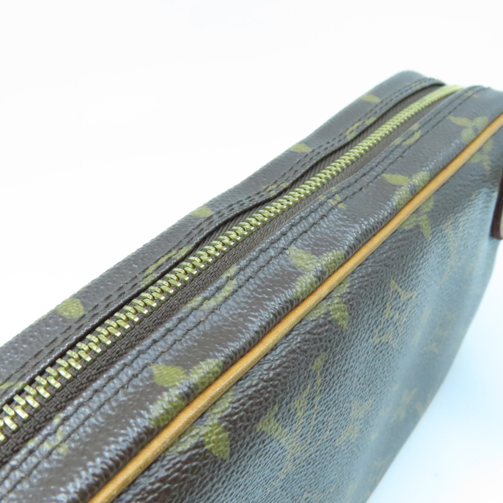 LOUIS VUITTON Monogram Pochette Marly Bandouliere金扣肩背袋啡色