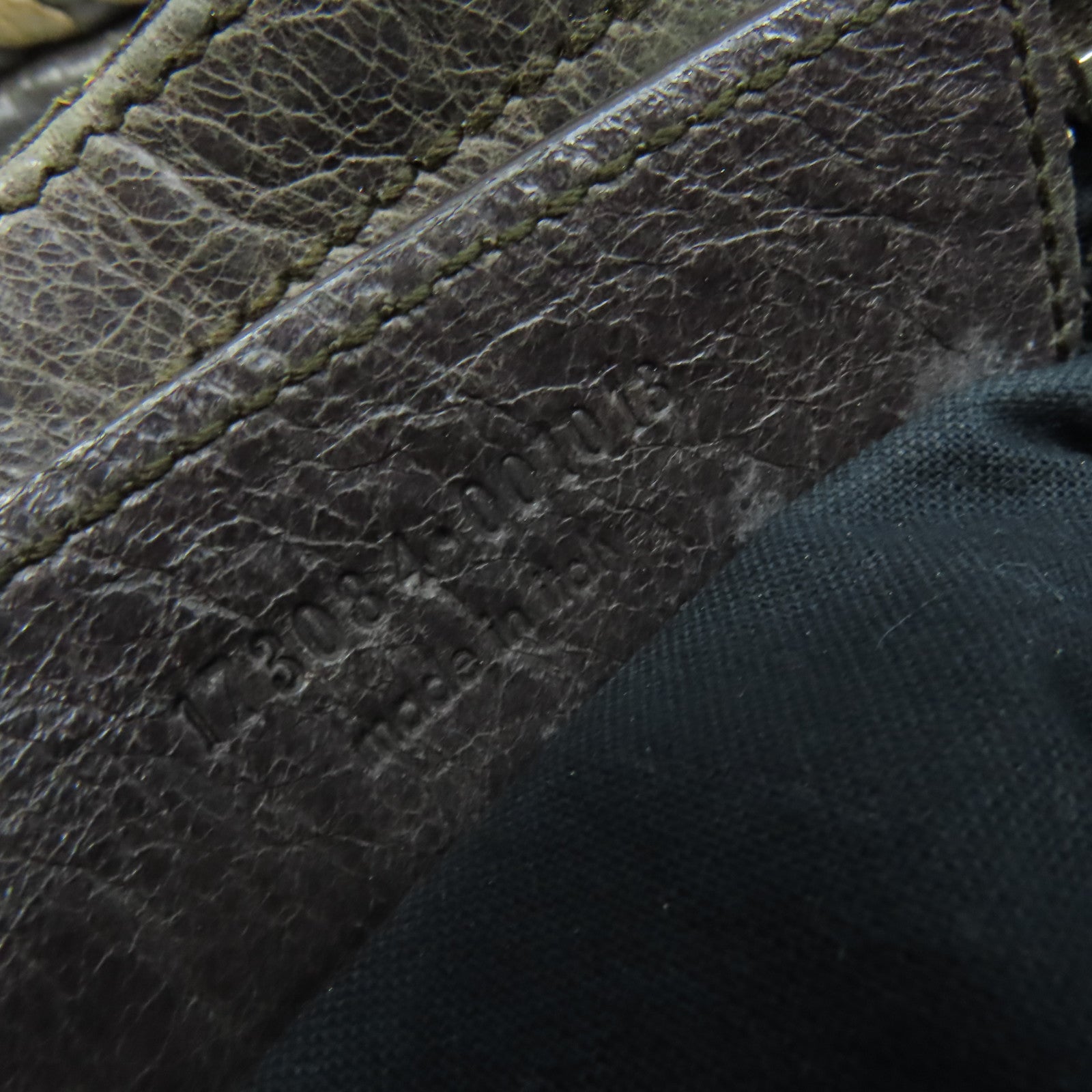 BALENCIAGA 羊皮皮革Giant City手挽肩背兩用袋碳灰色