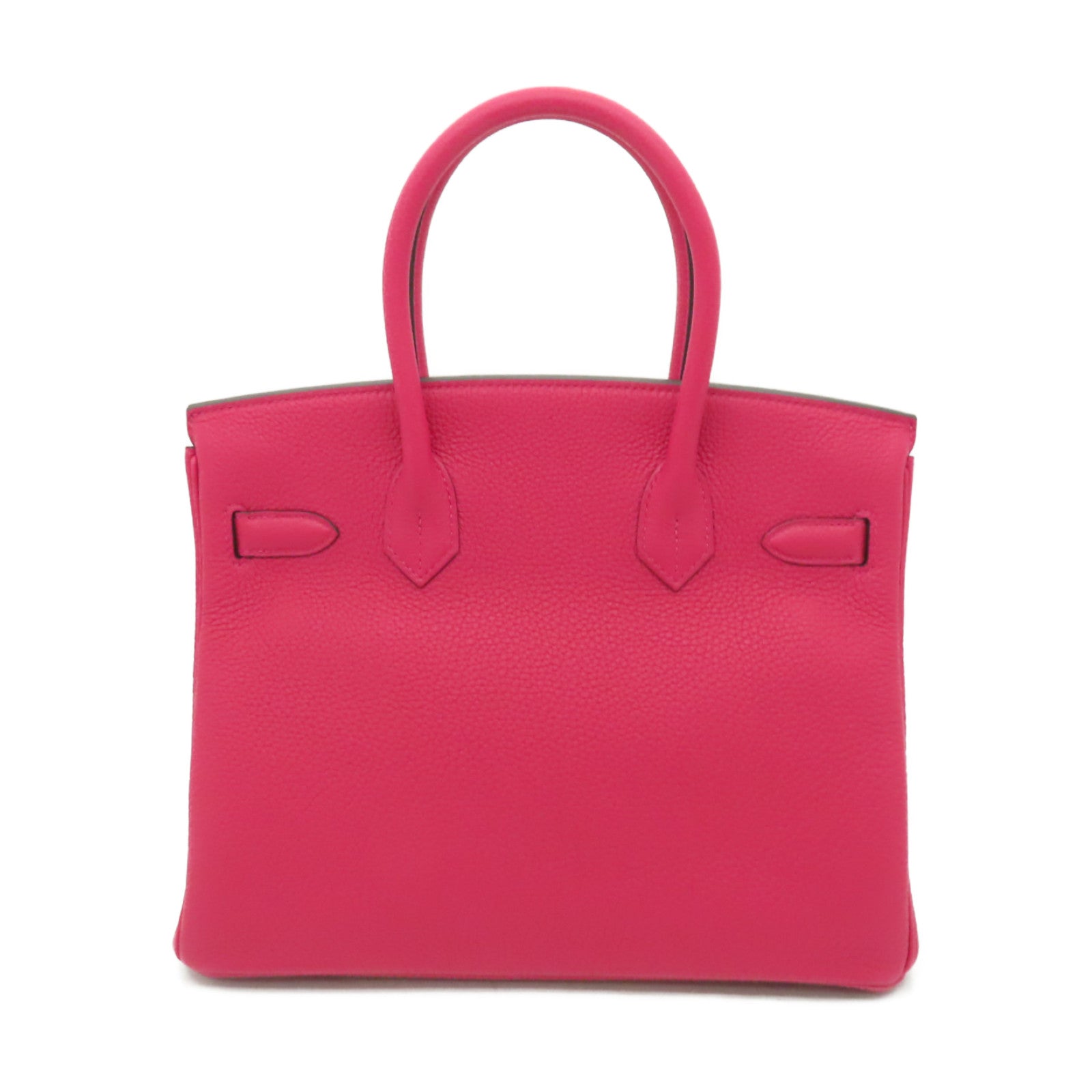 HERMES 【激減優惠】Togo皮革Birkin 30銀扣手挽袋Framboise粉紅色