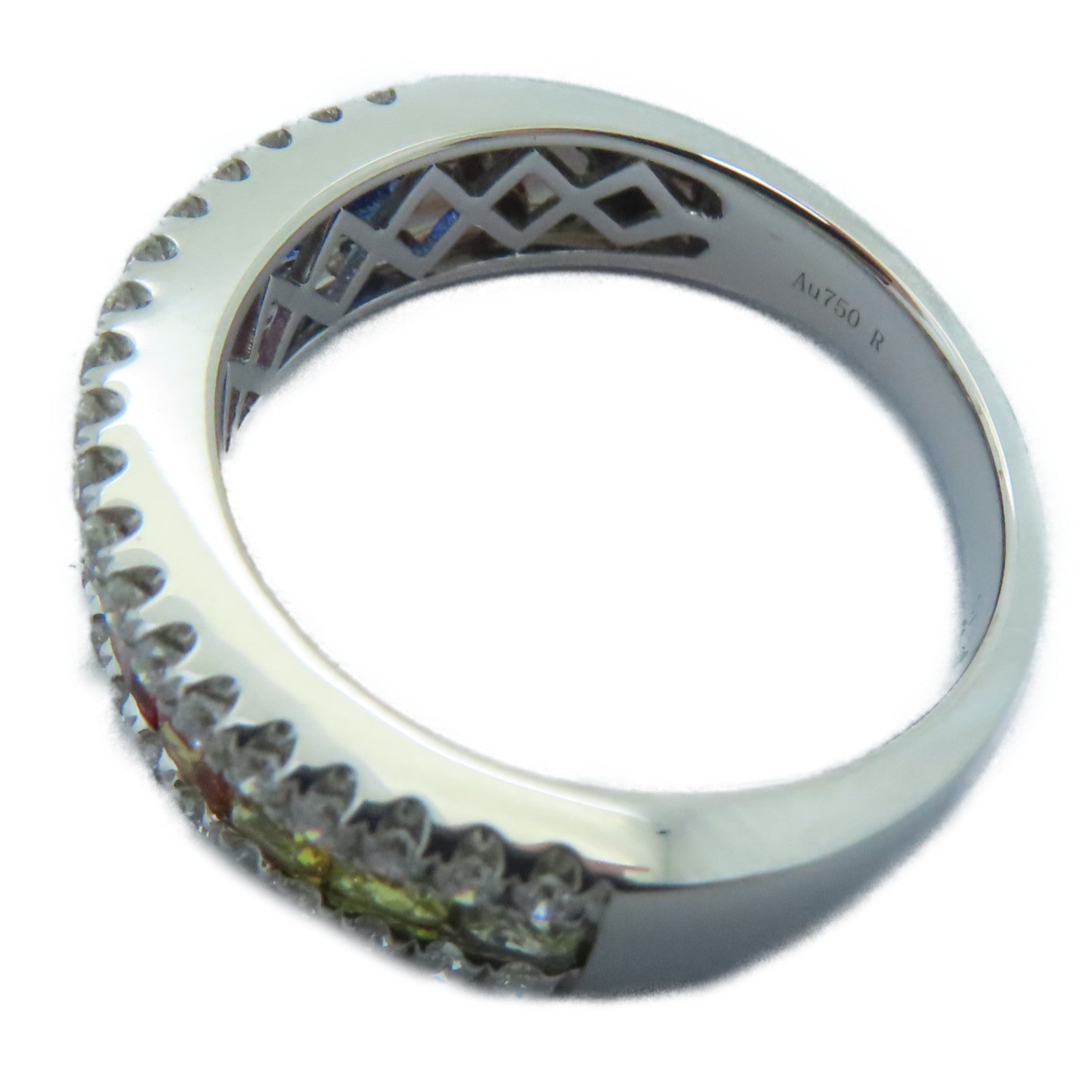 JEWELRY 【激減優惠】18K白金Sapphire Ring 1.20ct藍寶石/0.35ct鑽石戒指US#6.25