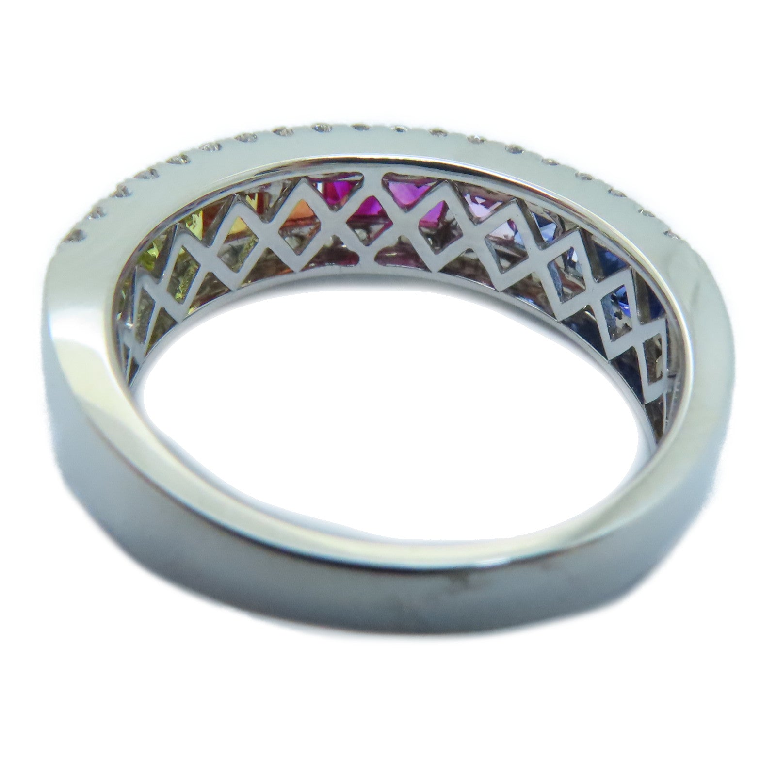 JEWELRY 【激減優惠】18K白金Sapphire Ring 1.20ct藍寶石/0.35ct鑽石戒指US#6.25