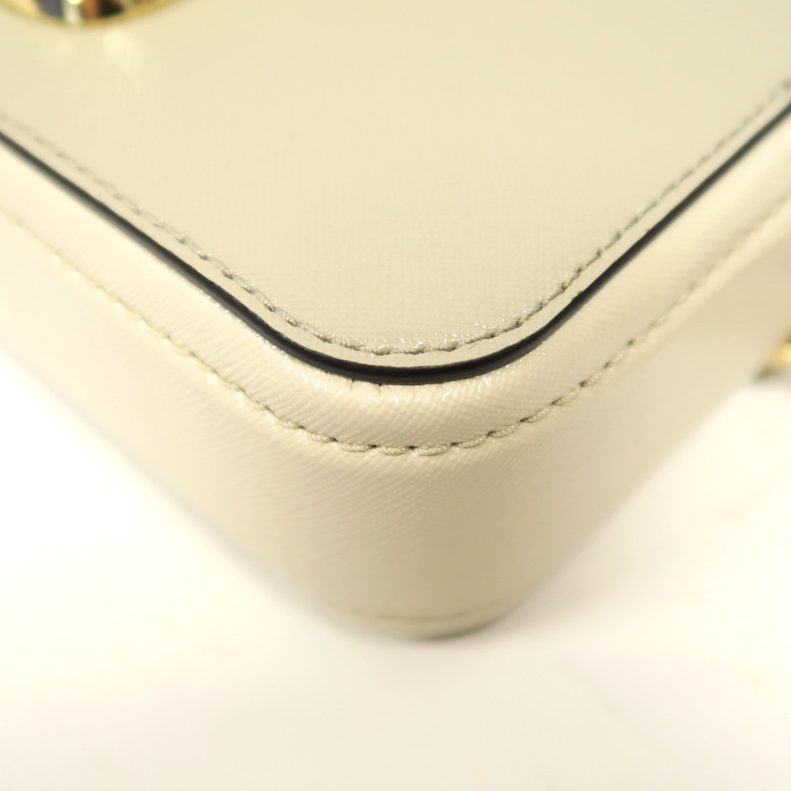 MARC JACOBS 牛皮皮革Shoulder Bag金扣肩背袋灰色