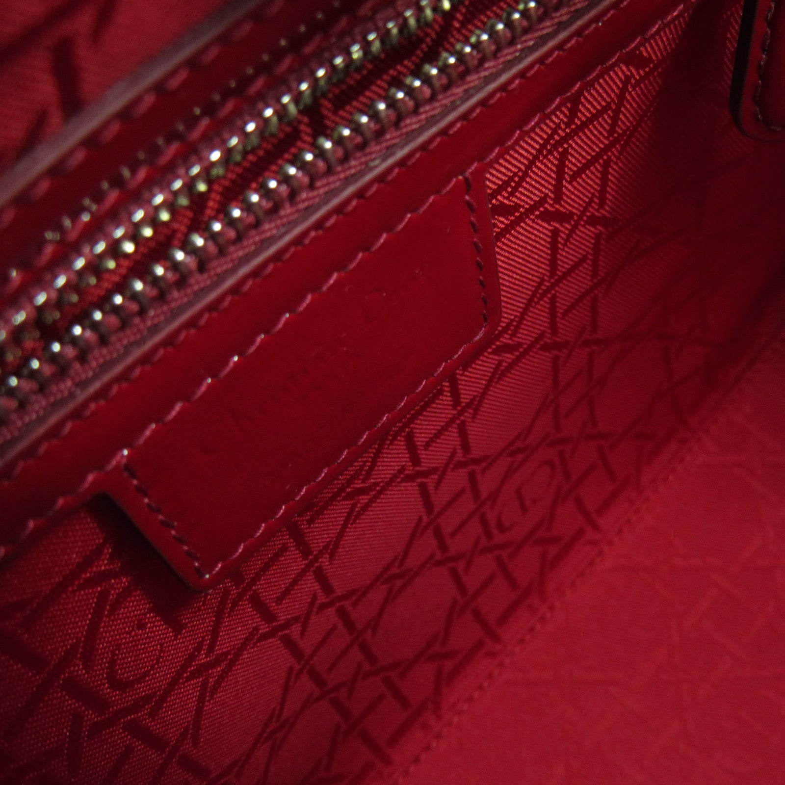 Dior 【激減優惠】漆皮皮革Lady Dior 2Way Shoulder Bag手挽肩背兩用袋酒紅色