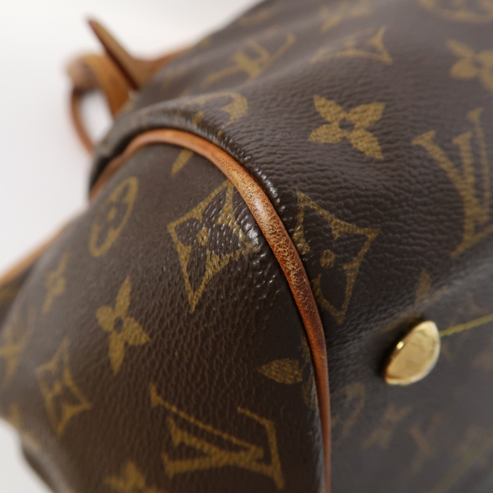 LOUIS VUITTON Monogram Tivoli GM金扣手挽袋啡色