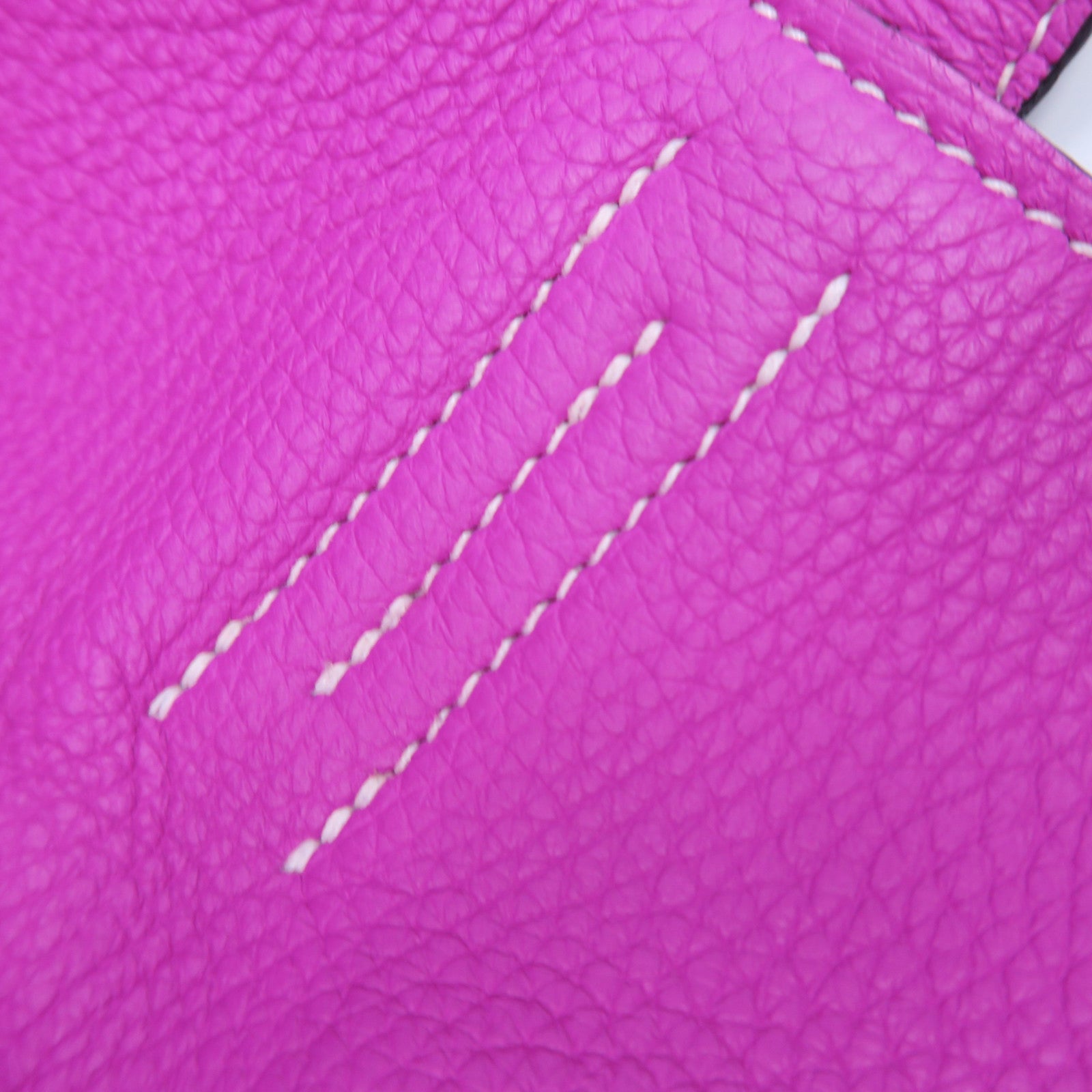HERMES Taurillon Clemence皮革Double Sens手挽袋藍色/紫色