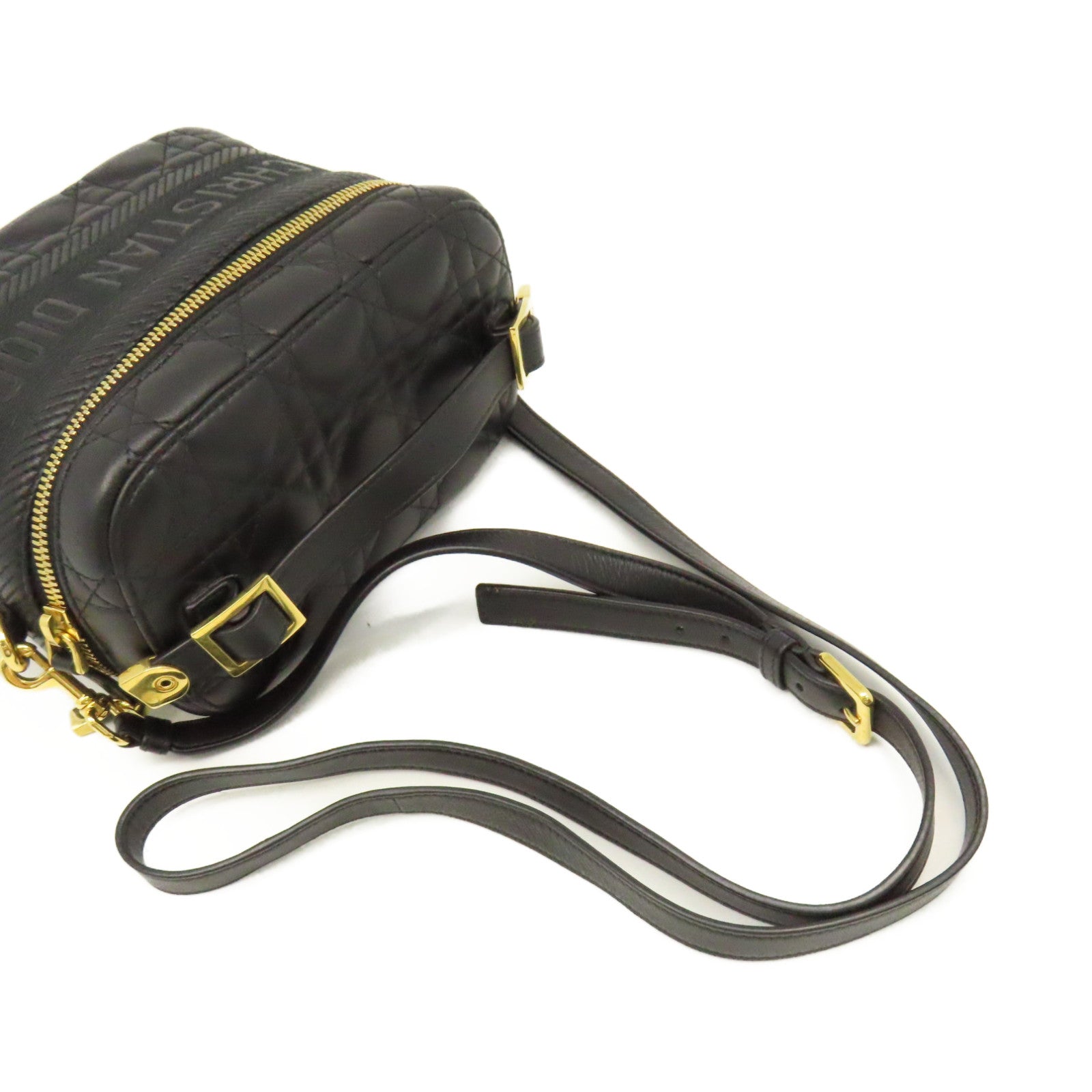 Dior 【激減優惠】牛皮皮革Travel 2Way Shoulder Bag手挽肩背兩用袋黑色