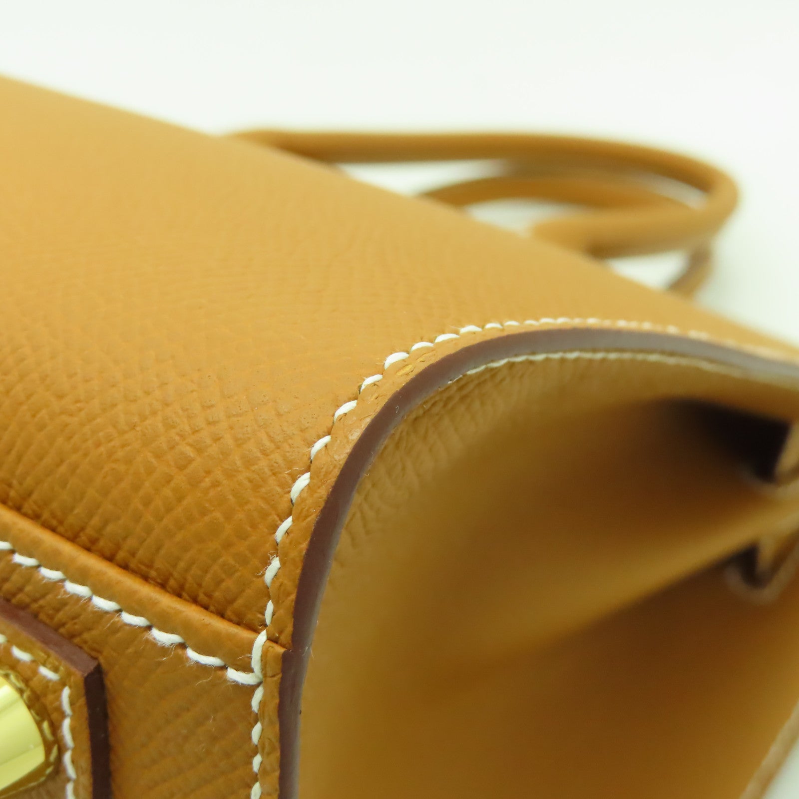 HERMES Veau Epsom皮革Birkin 30金扣手挽袋金色經典駝色