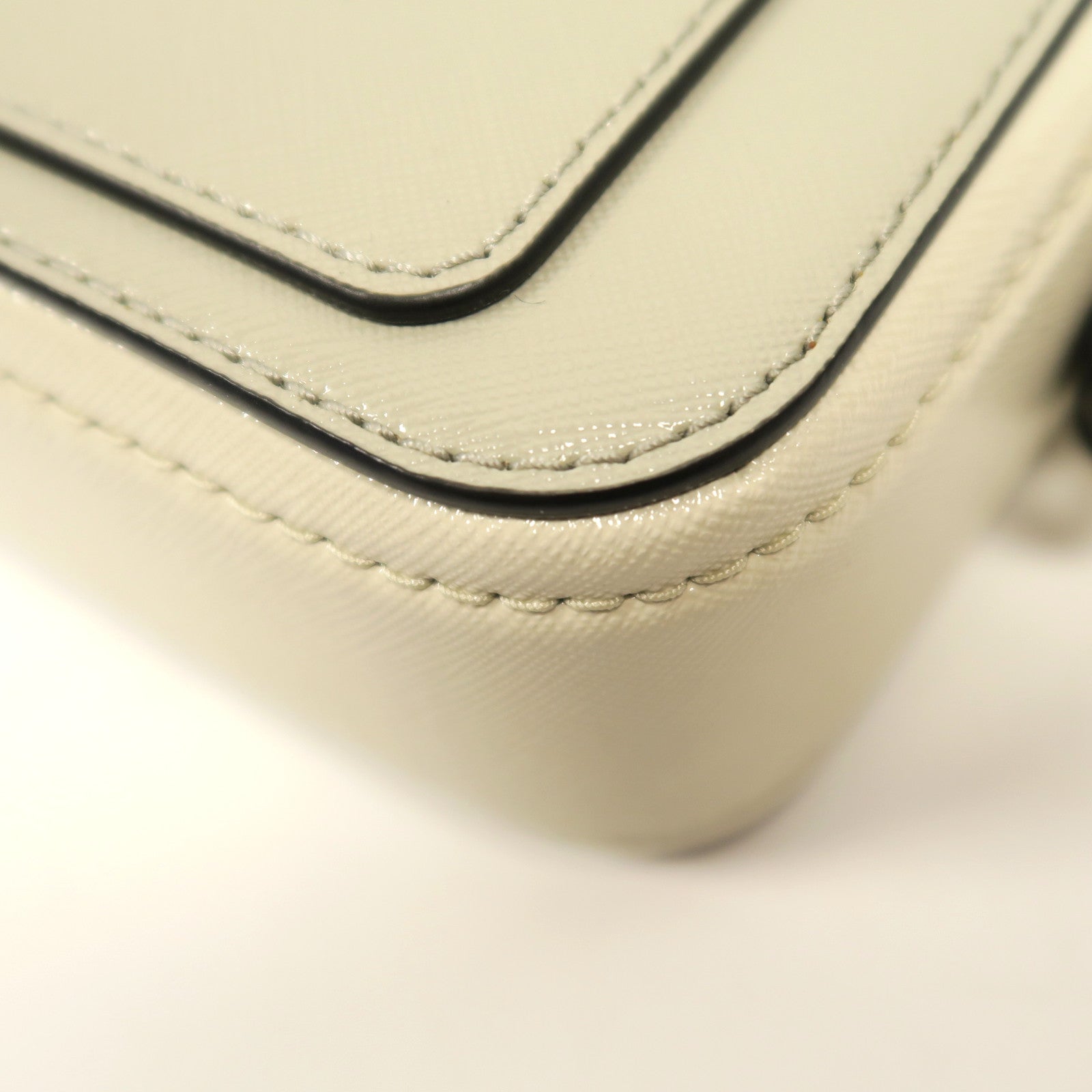 MARC JACOBS 牛皮皮革Shoulder Bag金扣肩背袋灰色