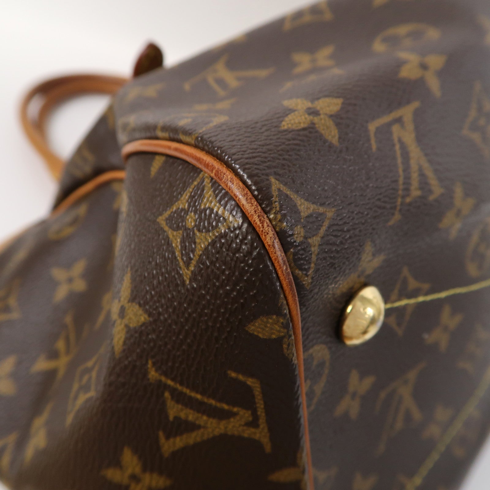 LOUIS VUITTON Monogram Tivoli GM金扣手挽袋啡色