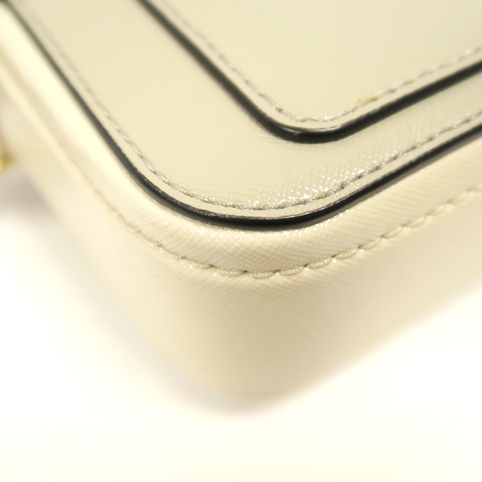 MARC JACOBS 牛皮皮革Shoulder Bag金扣肩背袋灰色