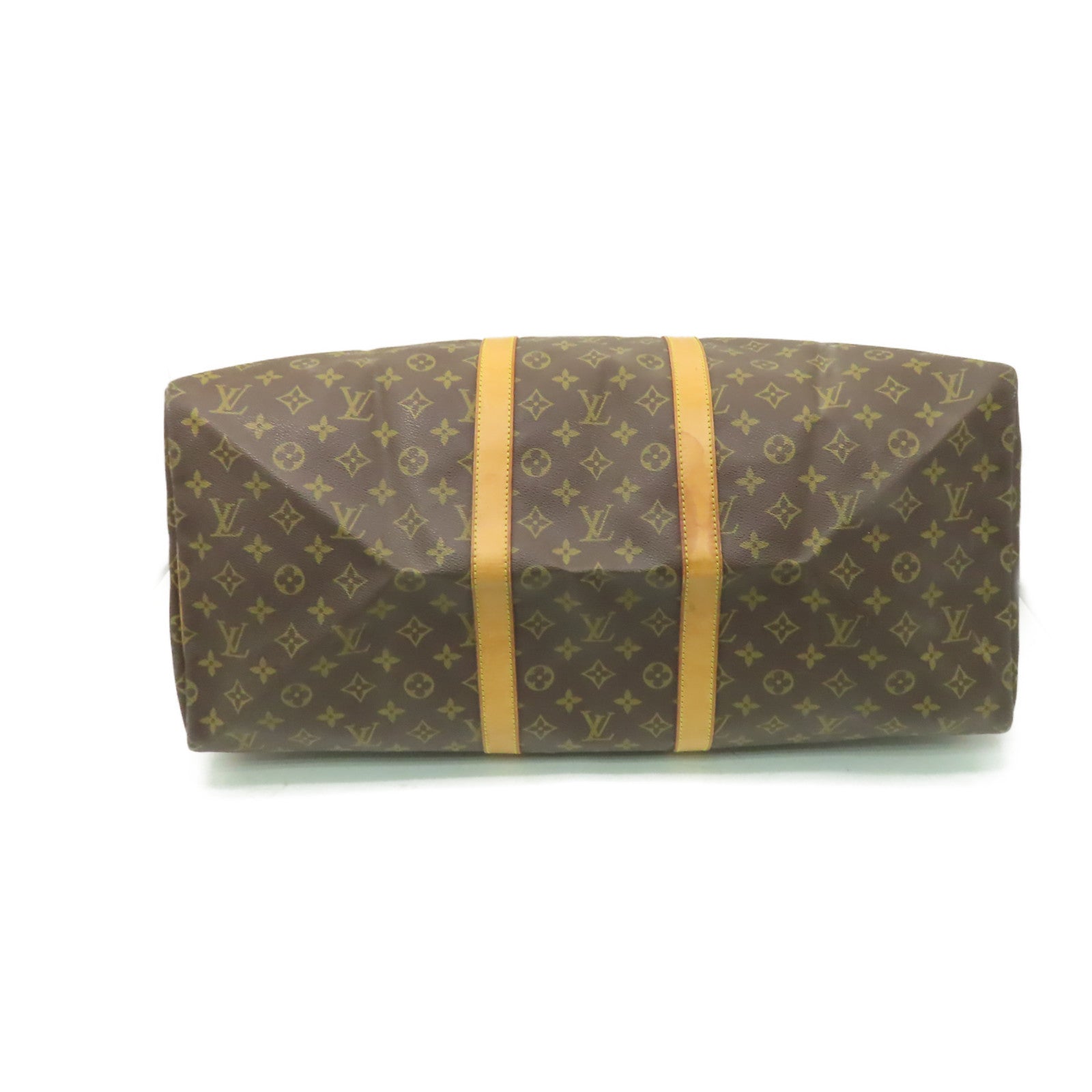 LOUIS VUITTON Monogram Keepall 55 Boston Bag旅行袋啡色