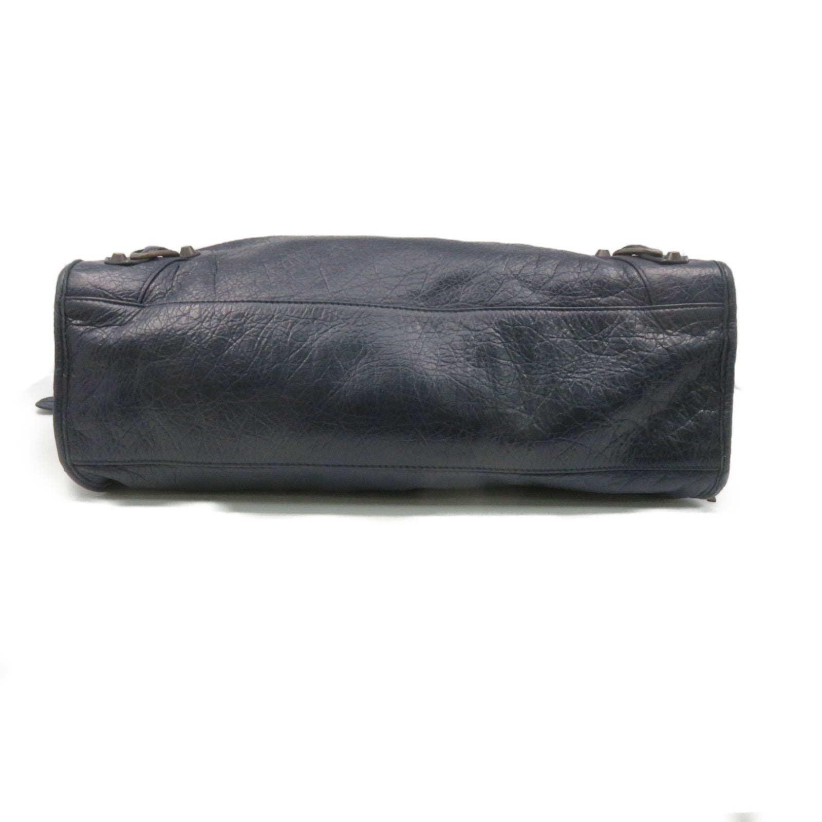 BALENCIAGA 牛皮皮革City Hand Bag肩背袋寶藍色