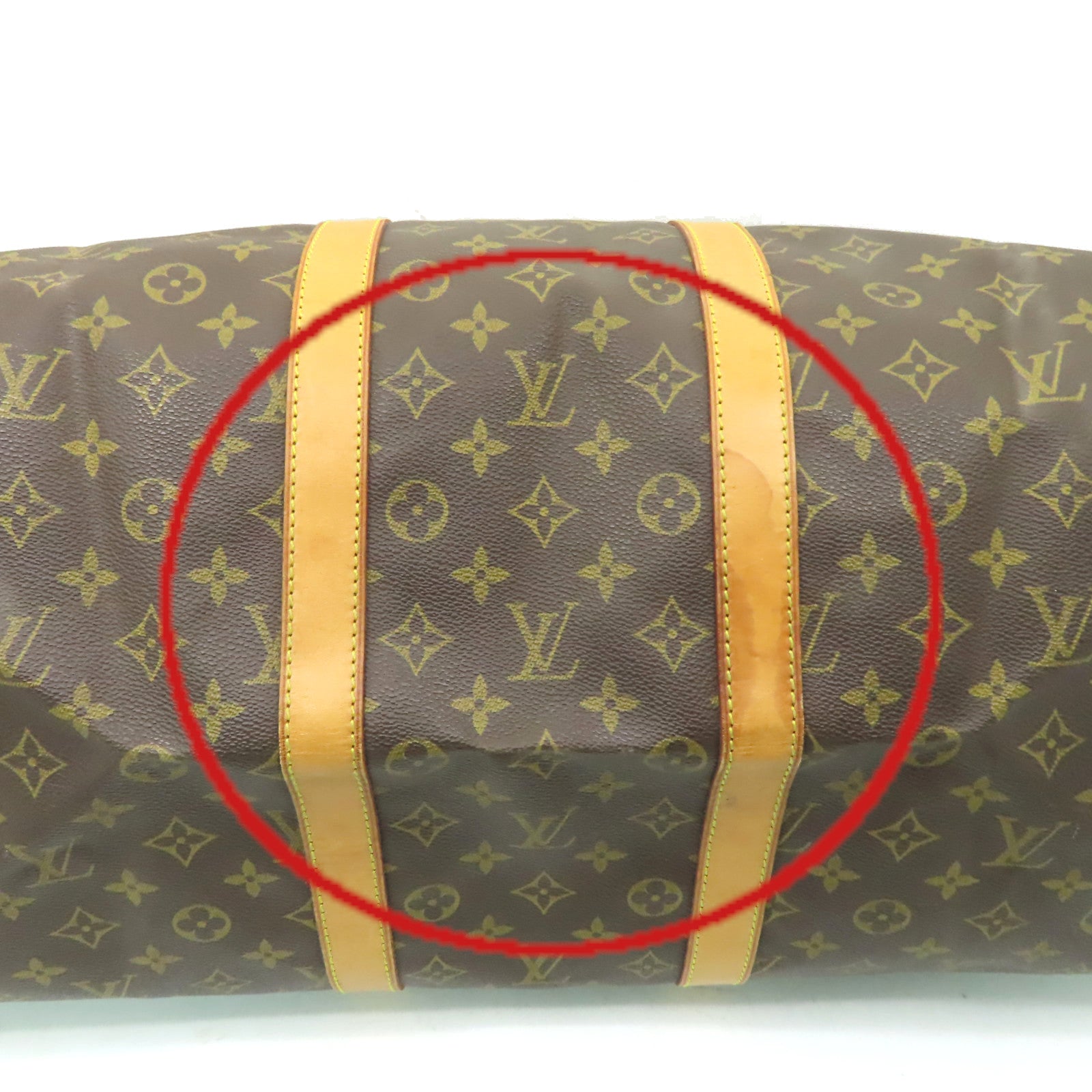 LOUIS VUITTON Monogram Keepall 55 Boston Bag旅行袋啡色