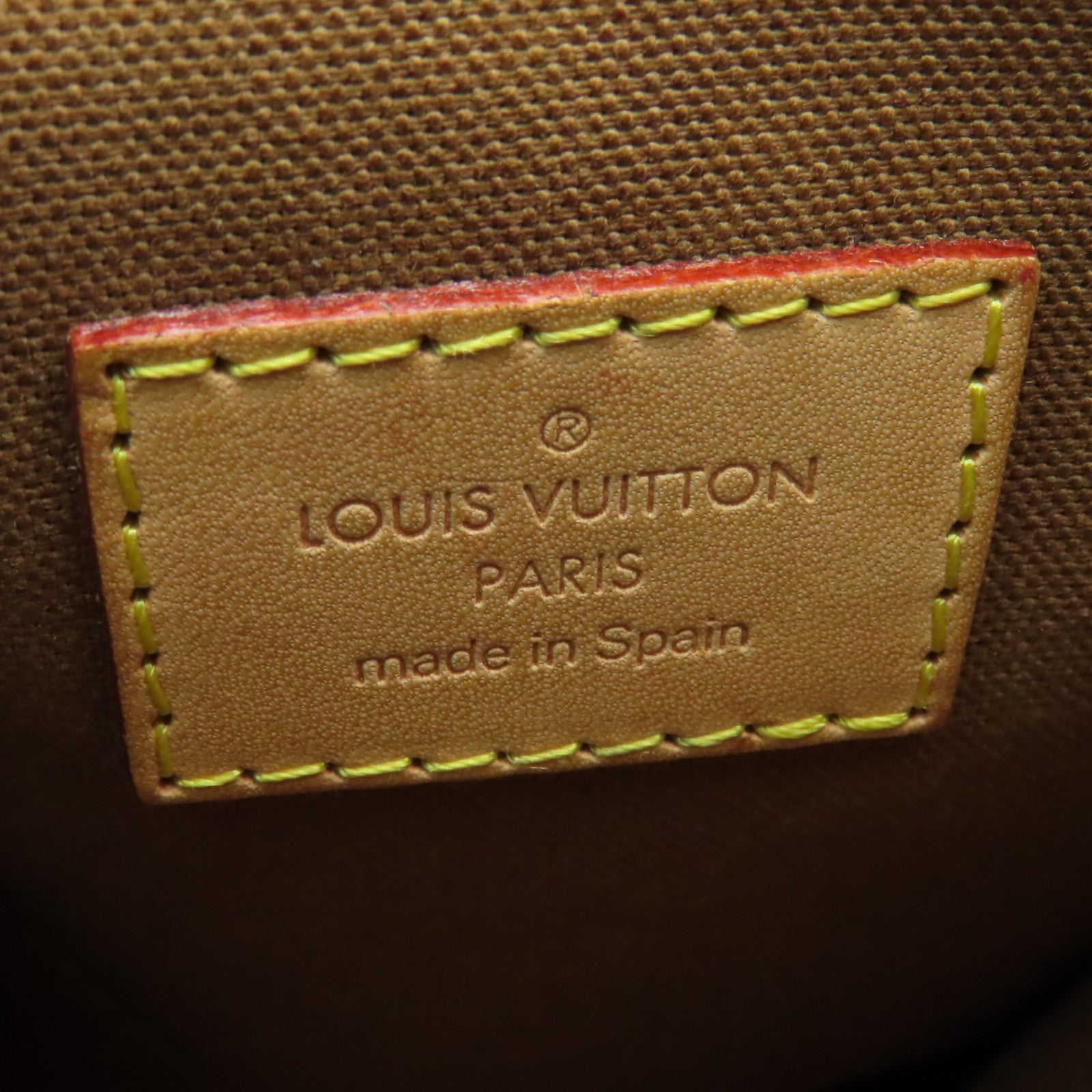 LOUIS VUITTON Monogram Odeon PM金扣肩背袋啡色