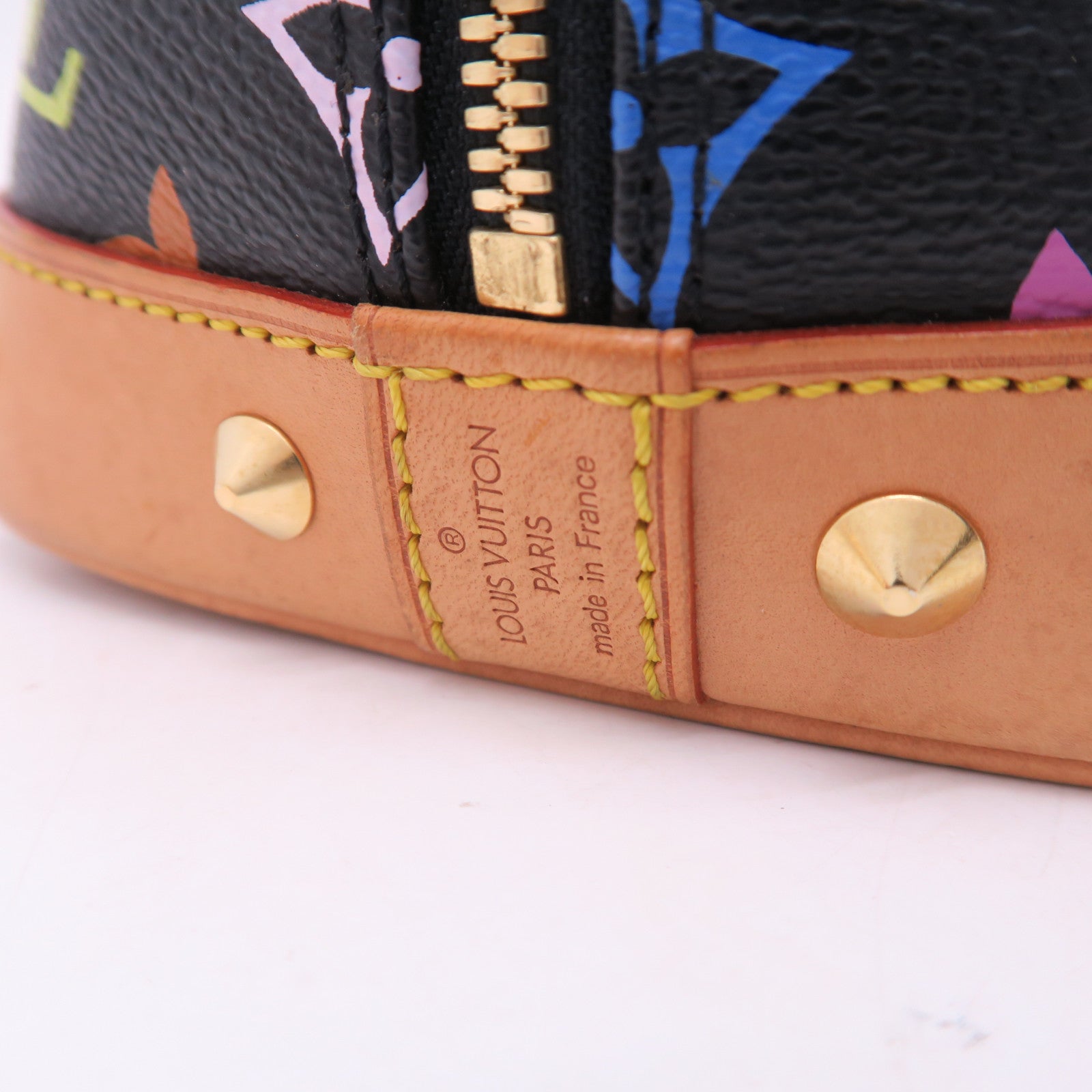 LOUIS VUITTON 【激減優惠】Monogram Multicolore Alma金扣手挽袋黑色