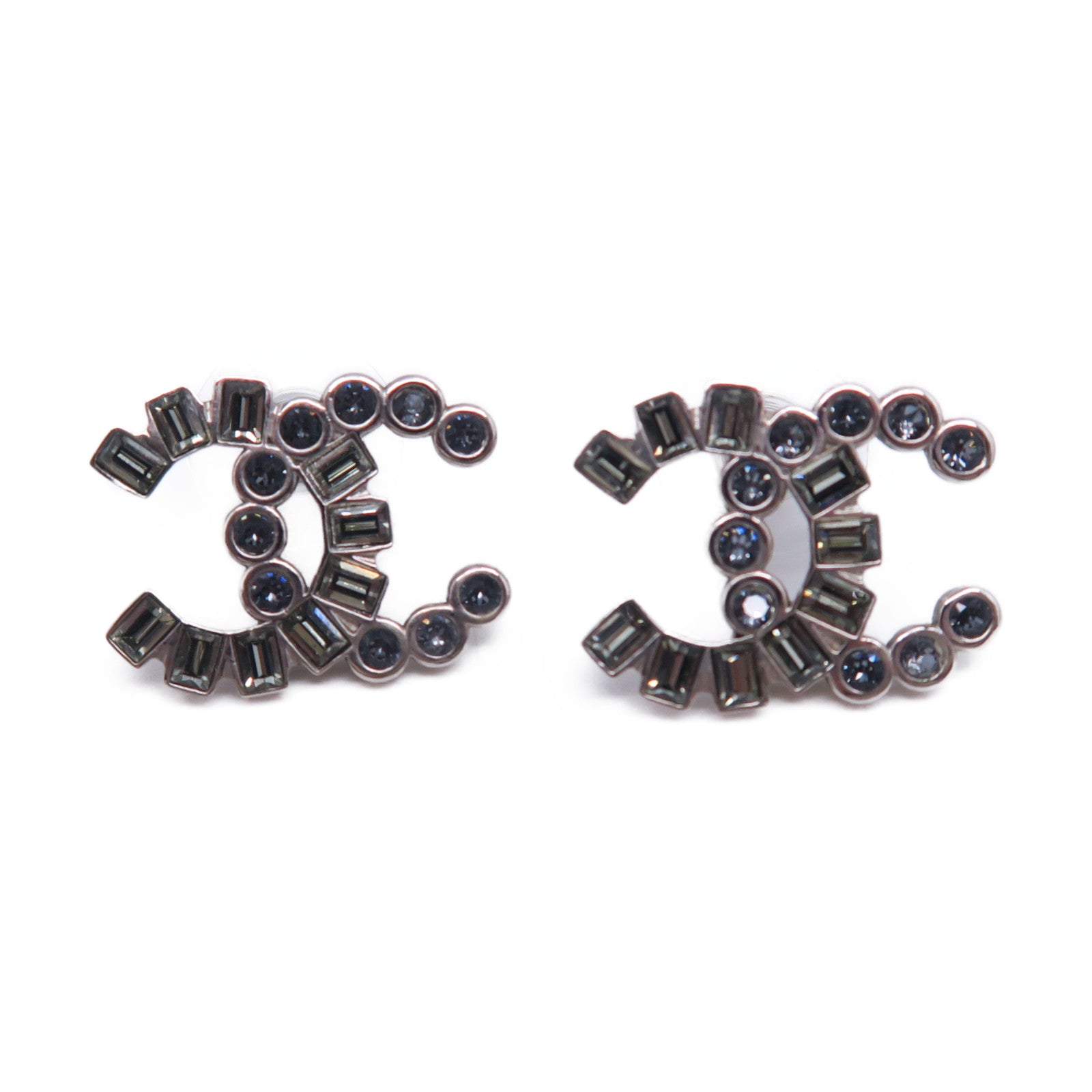 CHANEL 金屬Earrings項鍊銀色