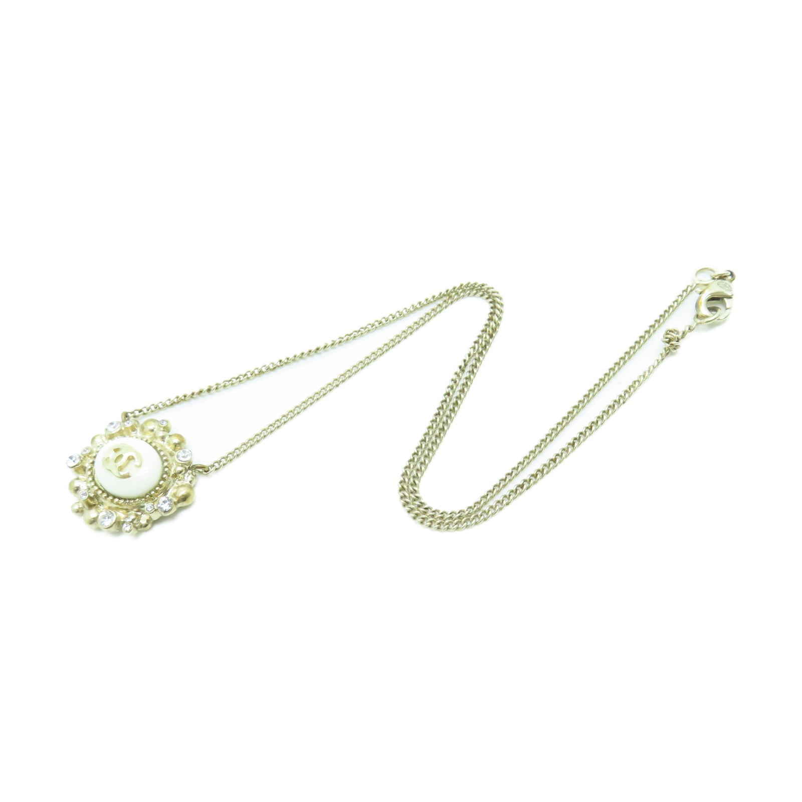 CHANEL 金属Necklace项链金色/白色