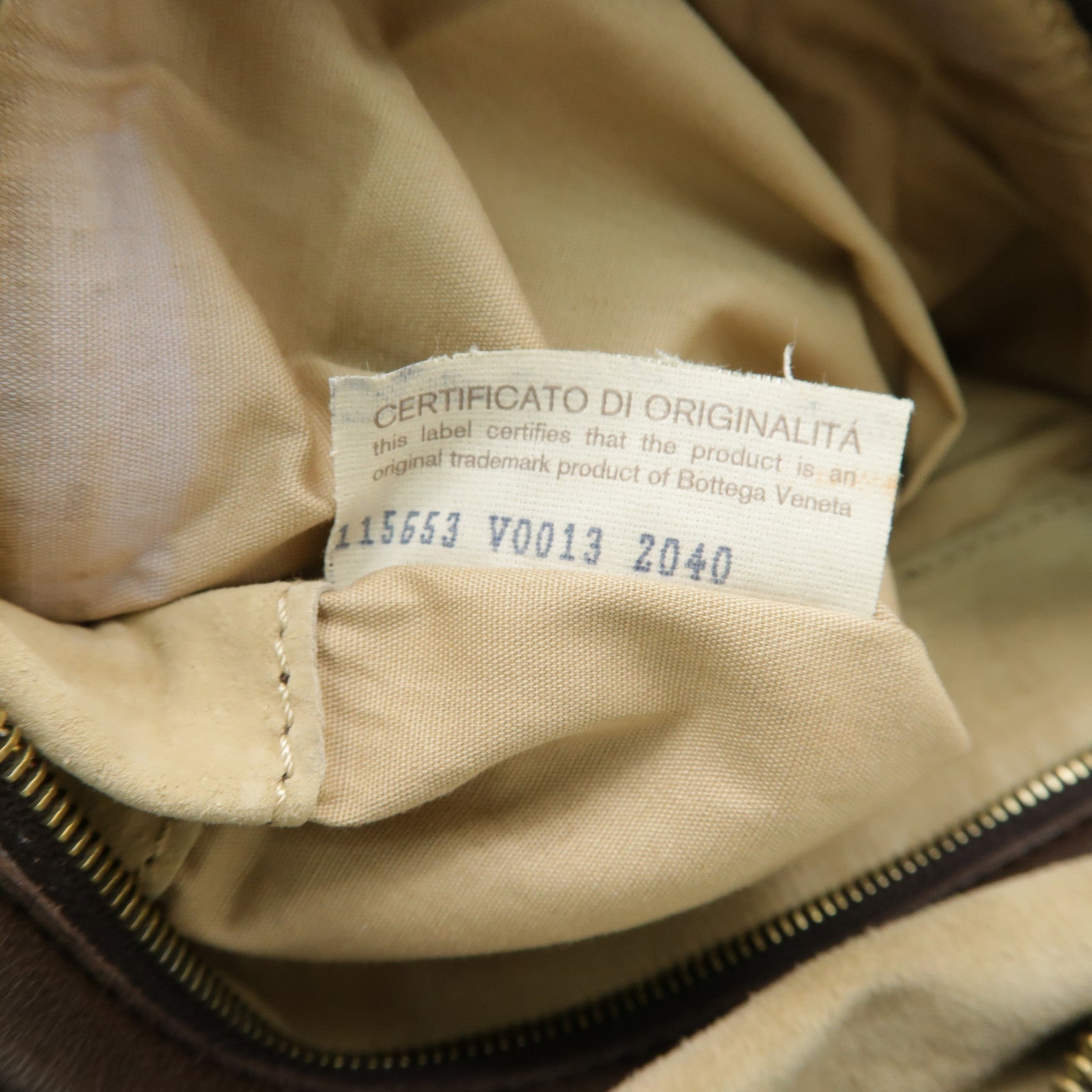 BOTTEGA VENETA 織紋皮革Shoulder Bag金扣肩背袋啡色