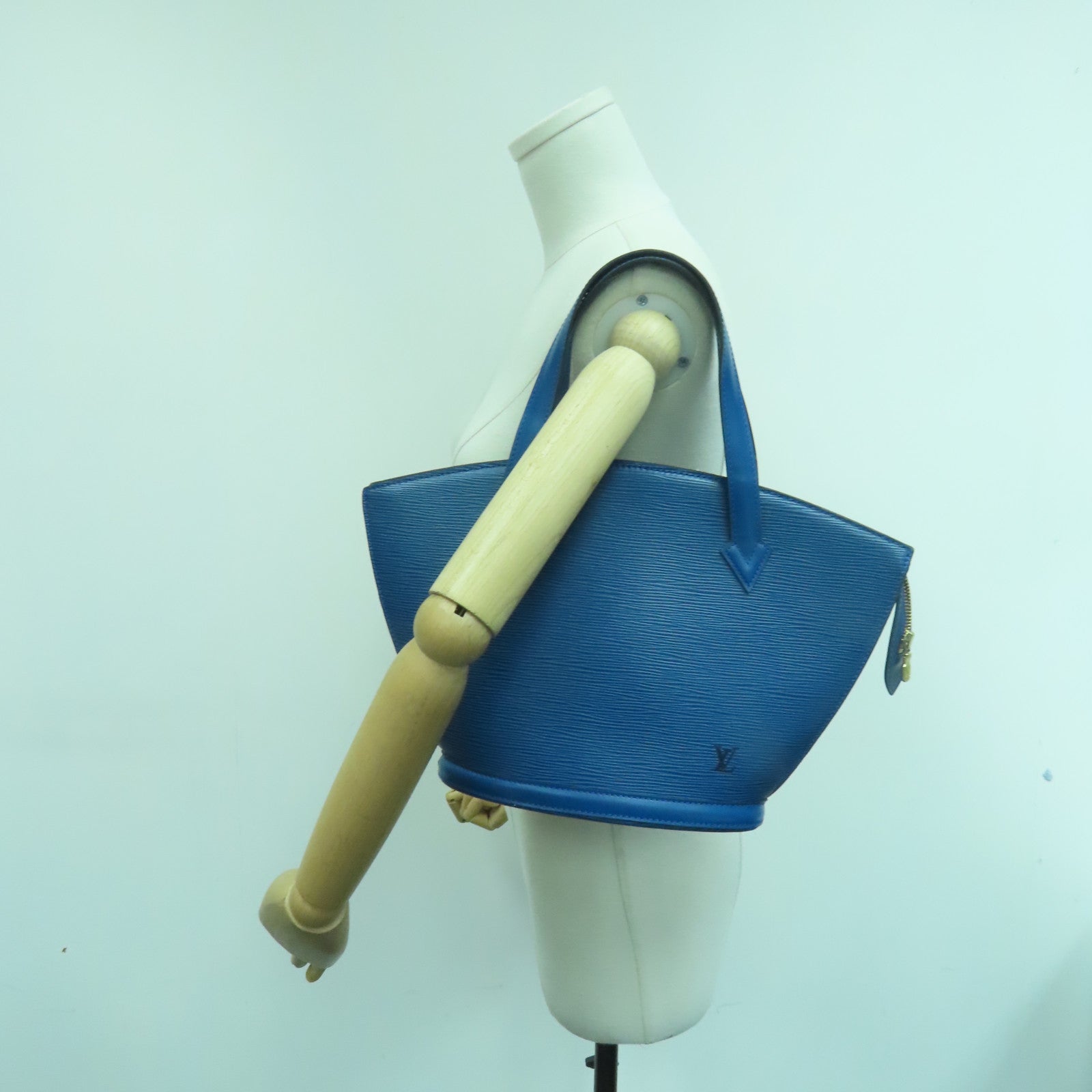 LOUIS VUITTON 【激減優惠】Epi Saint Jucques Shoulder Bag金扣肩背袋藍色