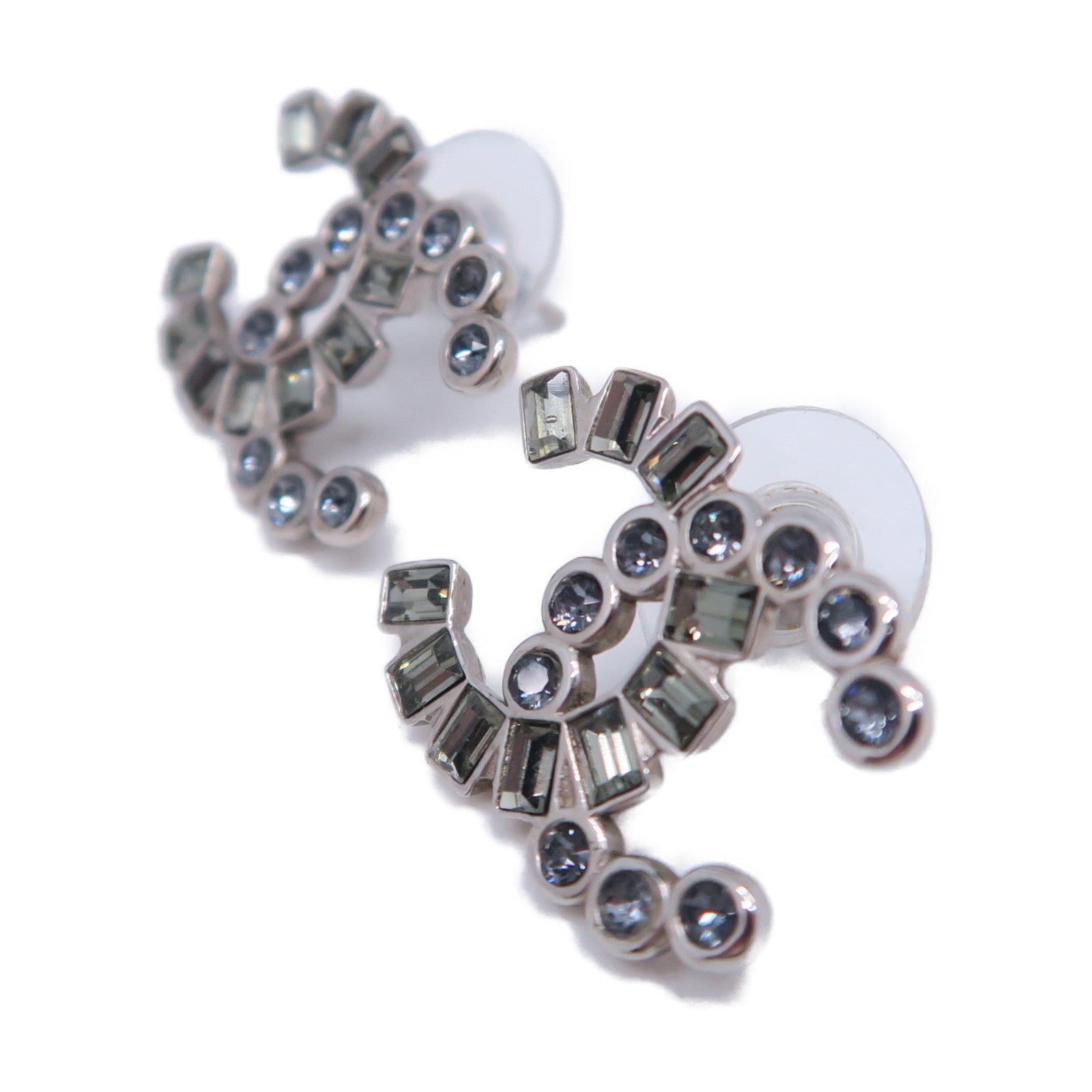 CHANEL 金屬Earrings項鍊銀色