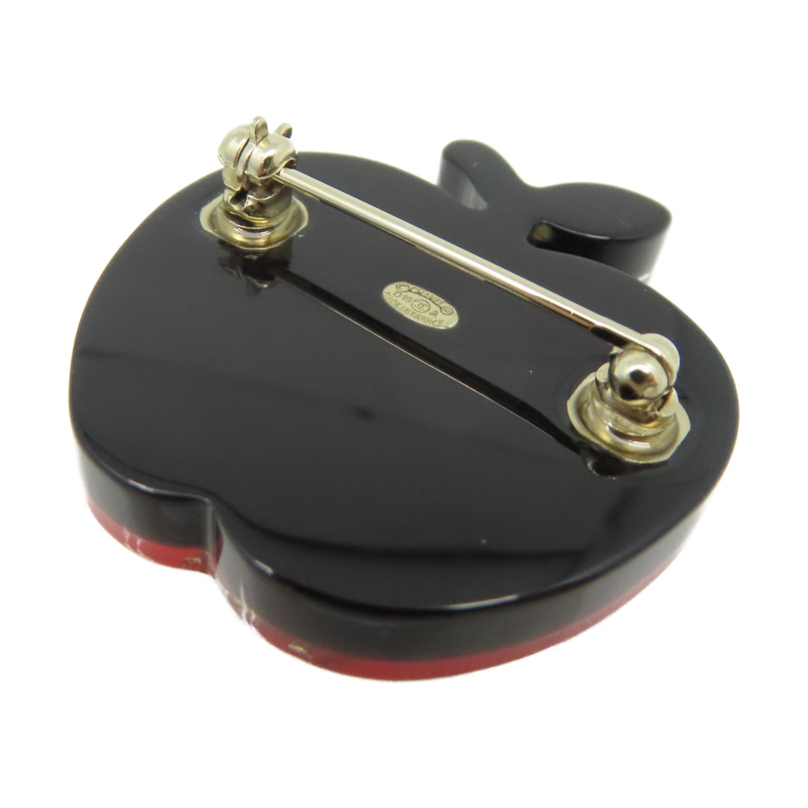 CHANEL PVC/樹脂Apple NY Brooch胸針黑色/紅色– Brand Off Hong