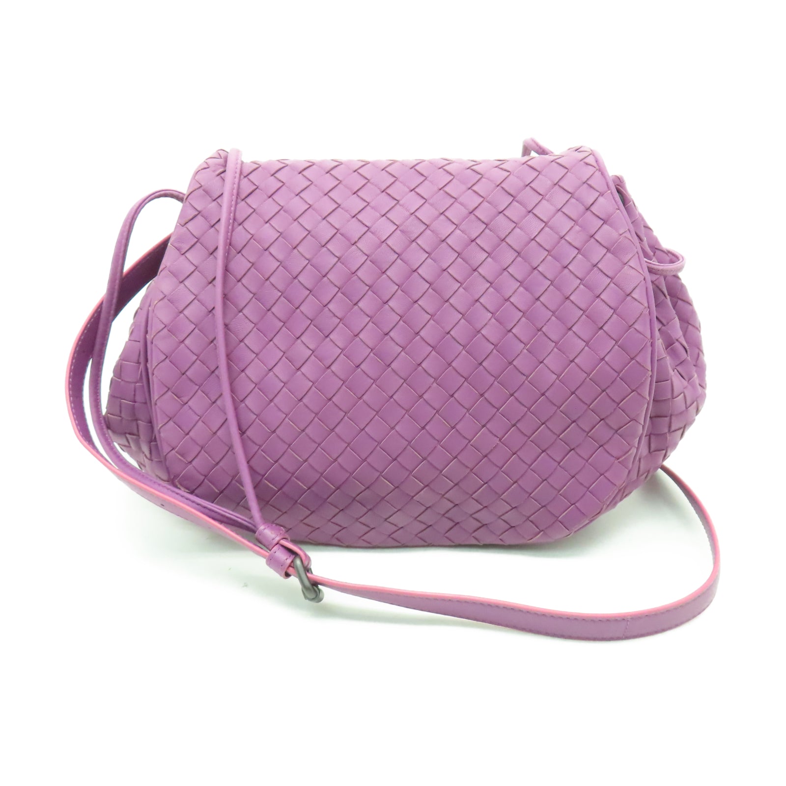 BOTTEGA VENETA 織紋皮革Shoulder Bag肩背袋紫色