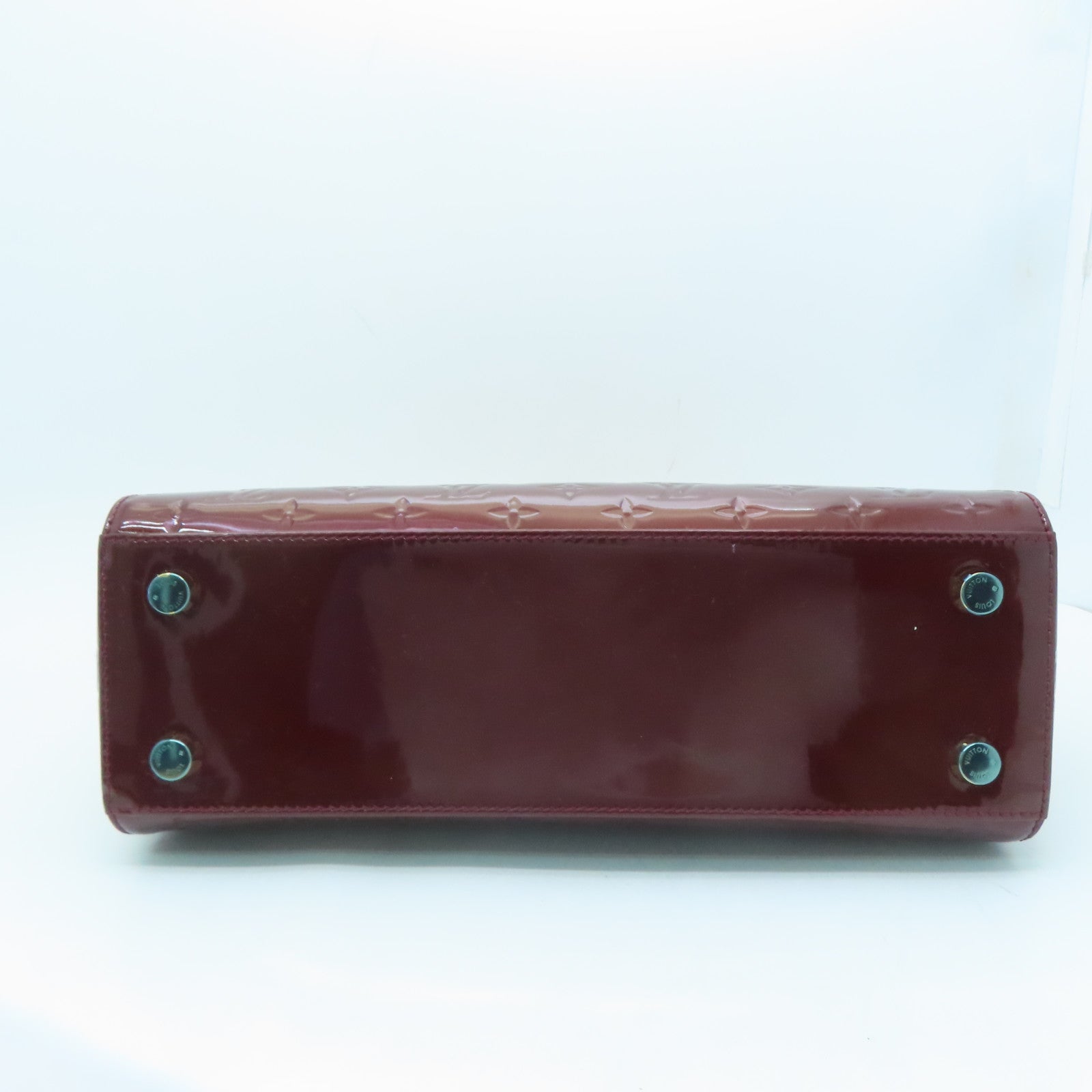 LOUIS VUITTON Monogram Vernis Brea MM Gold Buckle Hand Shoulder Dual-purpose Bag Wine Red