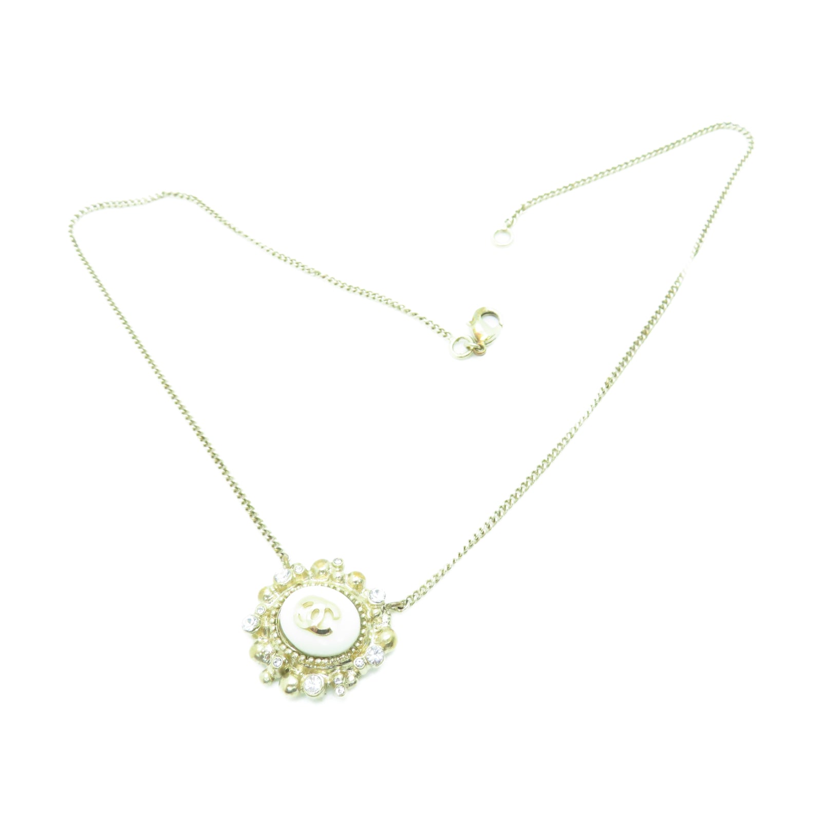 CHANEL 金属Necklace项链金色/白色