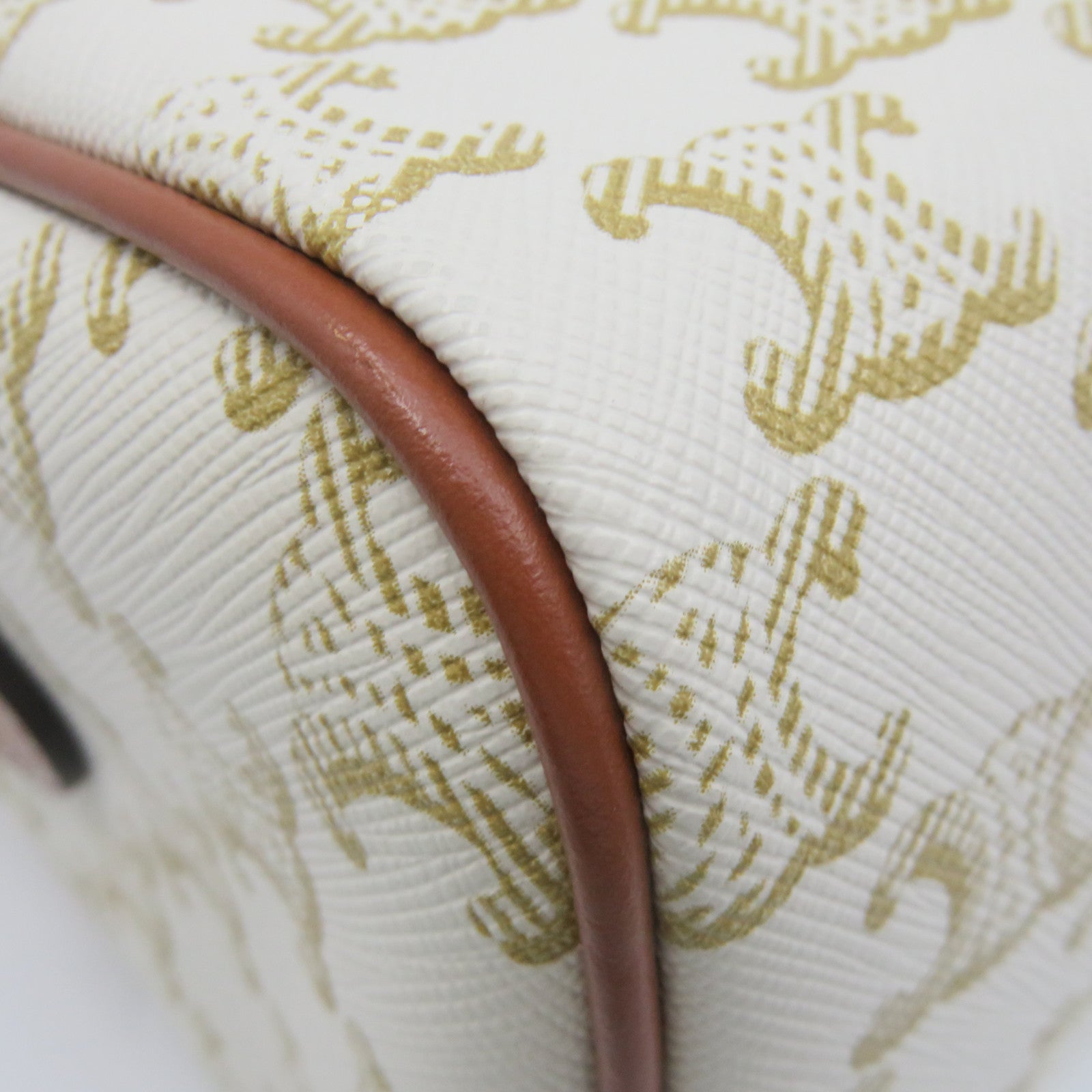 CELINE Coated Canvas Small Boston in Triomphe 2Way Hand Bag Beige/Brown
