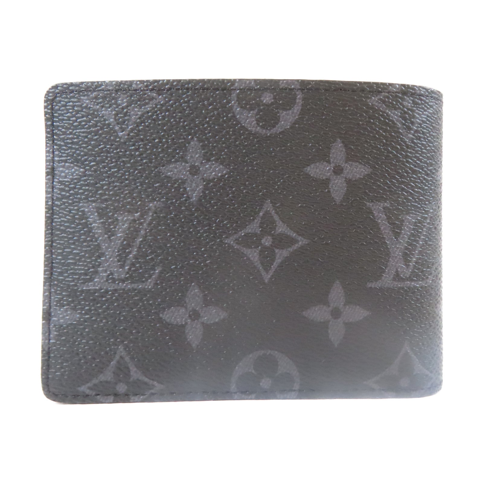 LOUIS VUITTON Monogram Eclipse Slender錢包黑色