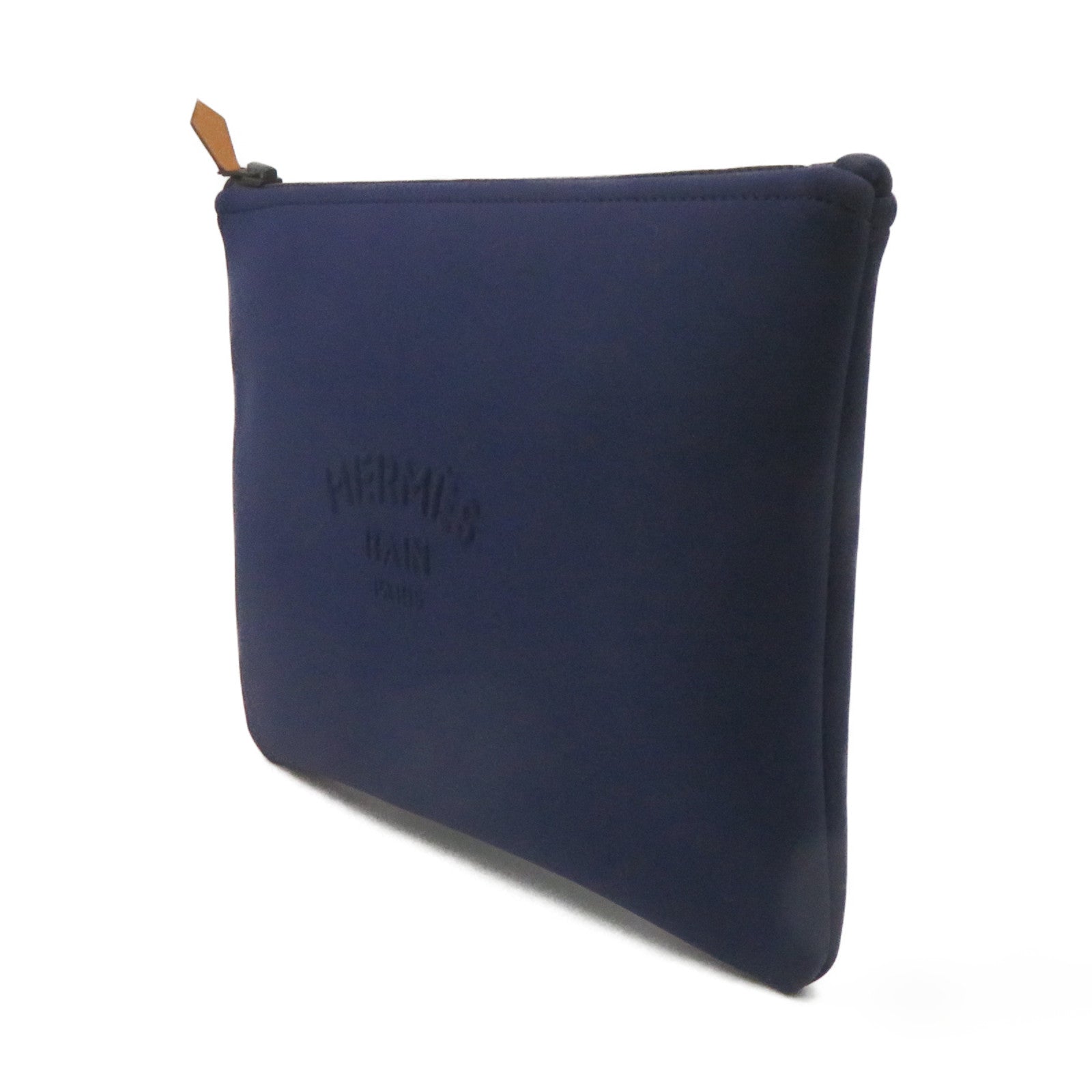 HERMES 帆布Pouch手挽包蓝色