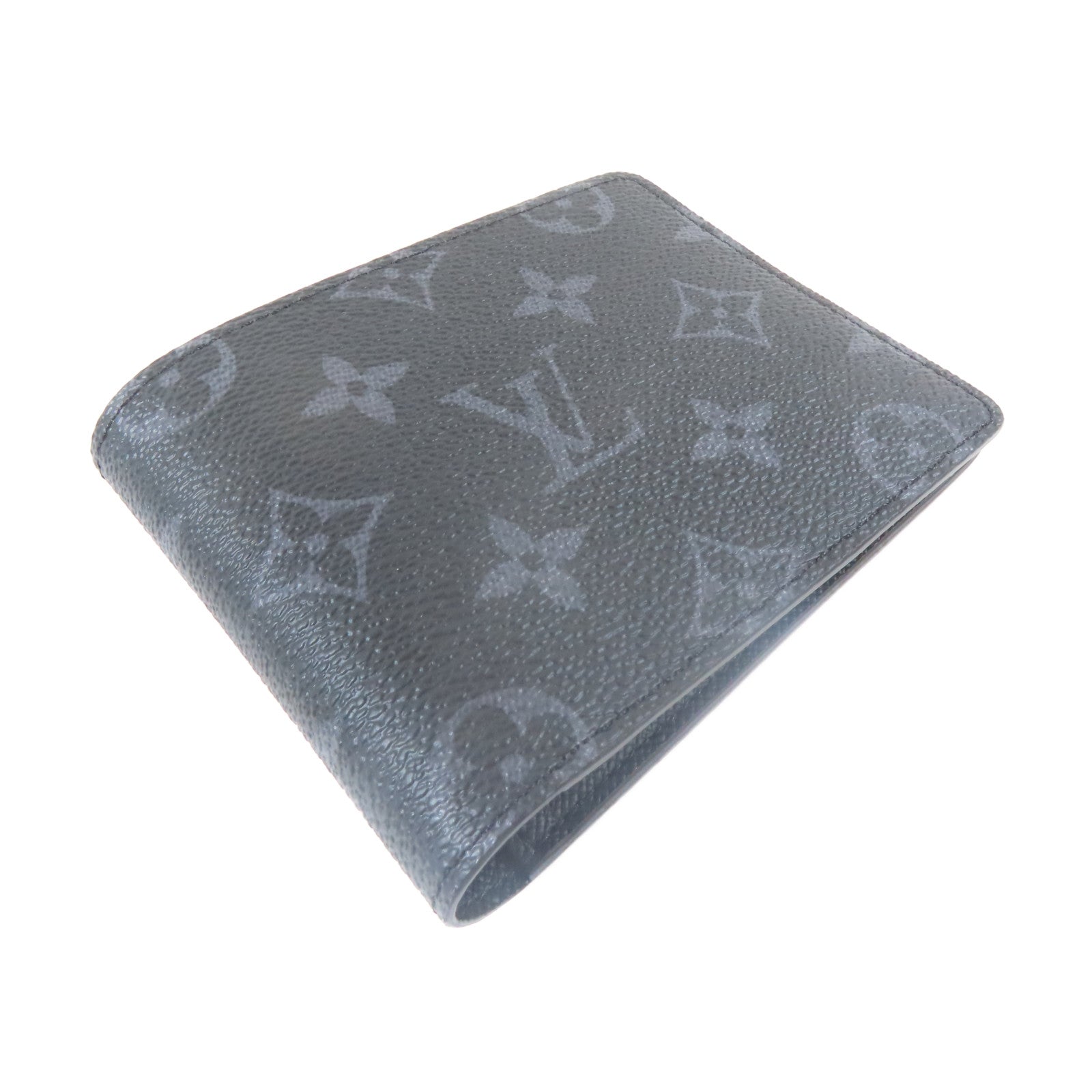 LOUIS VUITTON Monogram Eclipse Slender錢包黑色