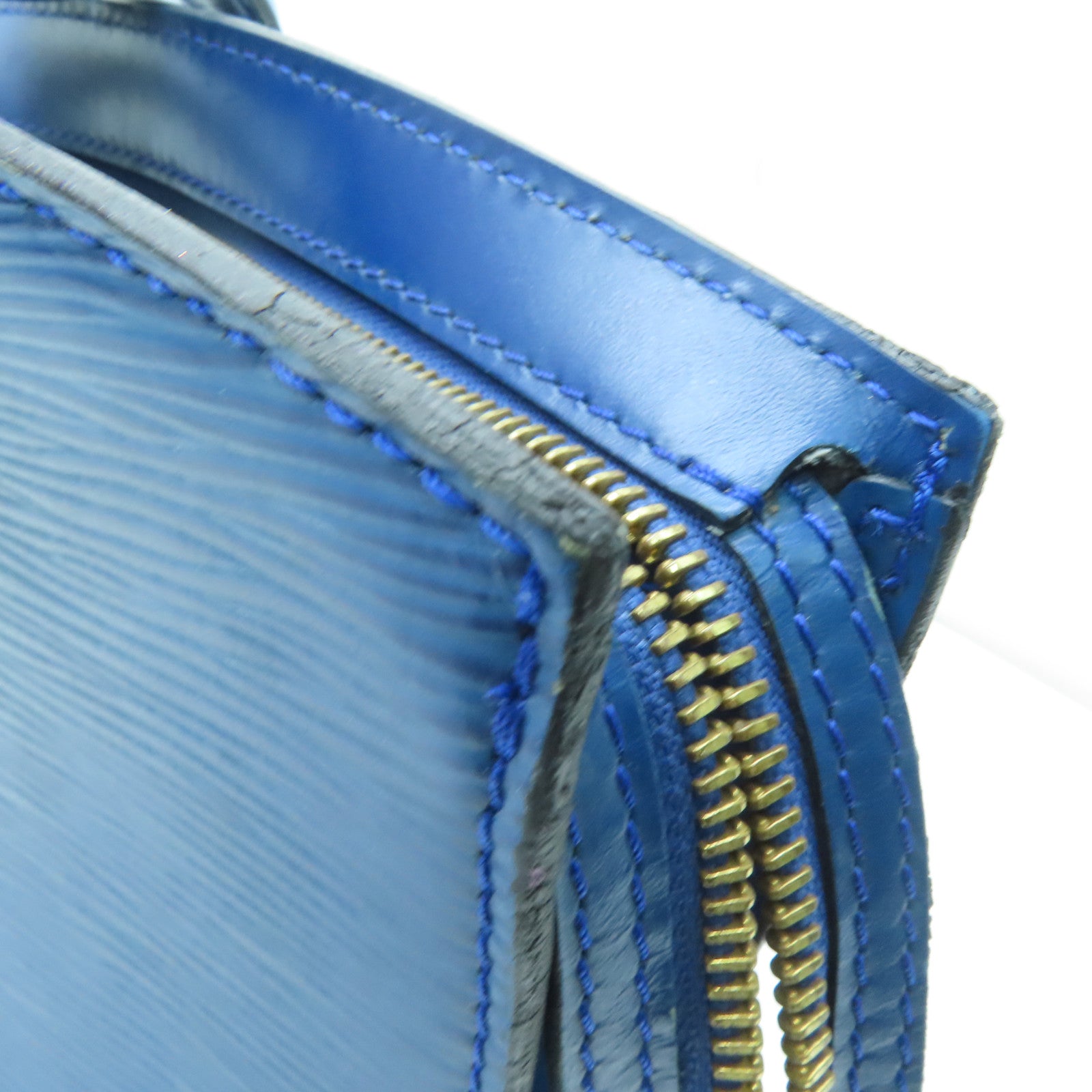 LOUIS VUITTON 【激減優惠】Epi Saint Jucques Shoulder Bag金扣肩背袋藍色